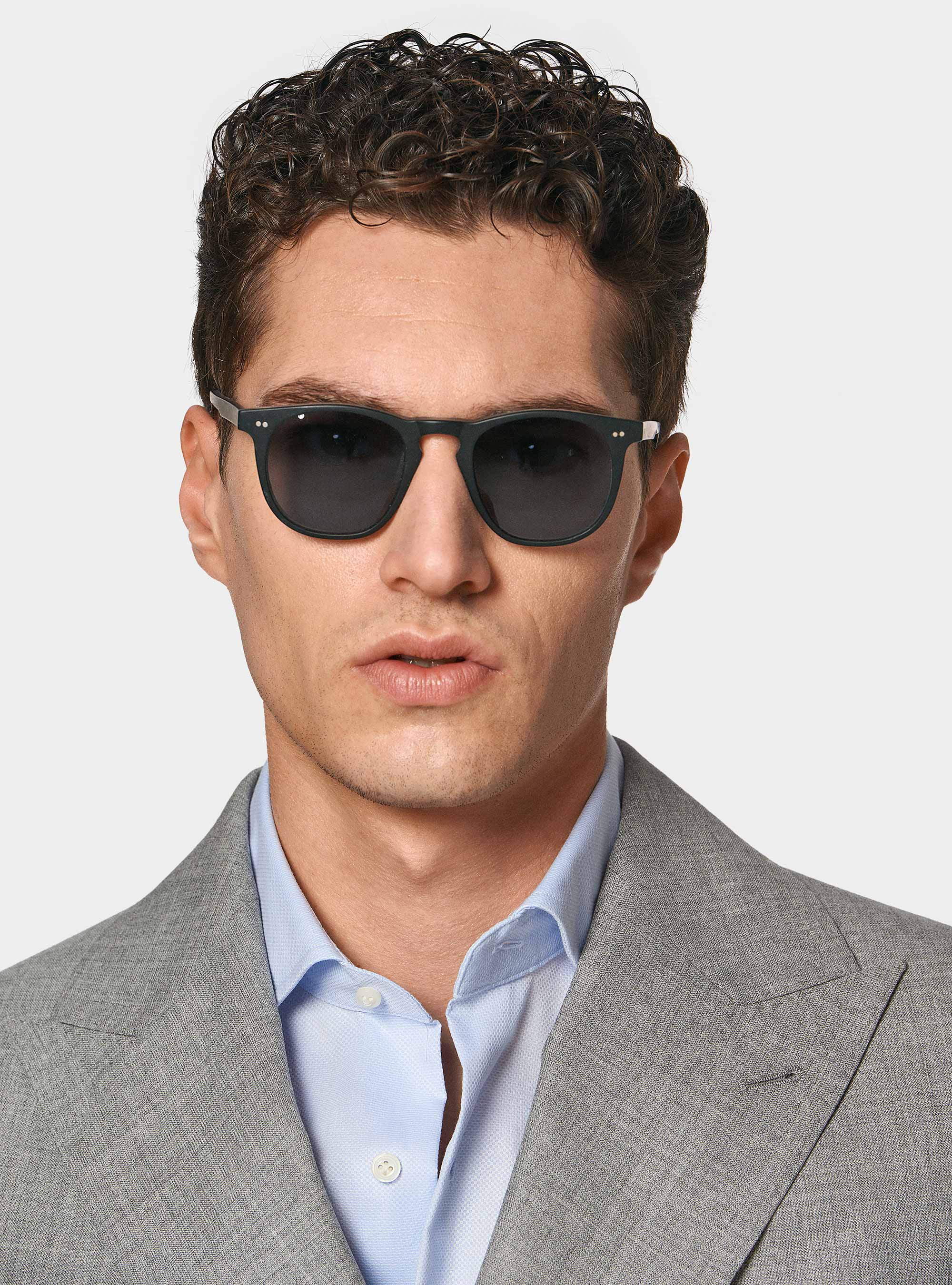 Giacca doppiopetto in pura lana Vitale Barberis Canonico, GRIGIO CHIARO MELANGE