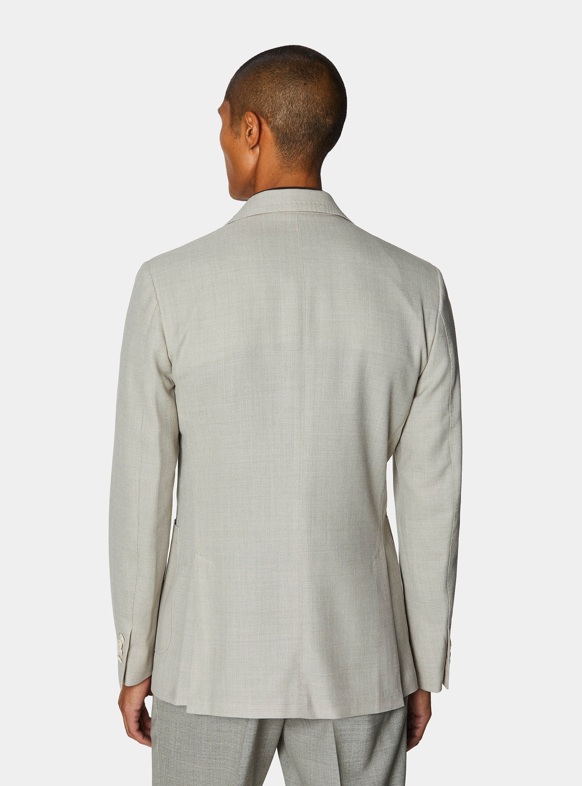 Giacca hoprsack in pura lana, ECRU