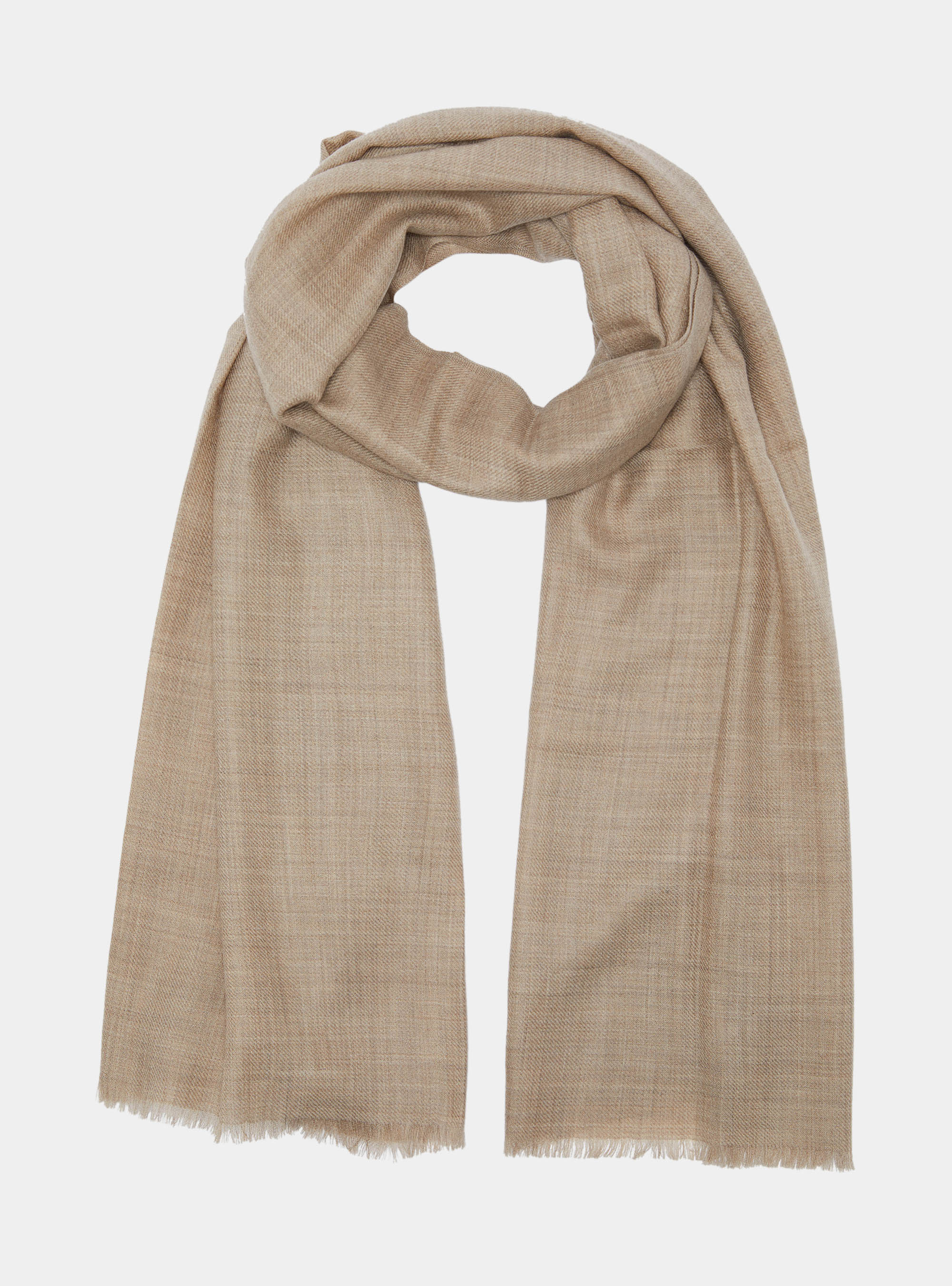 Sciarpa in lana con ricamo