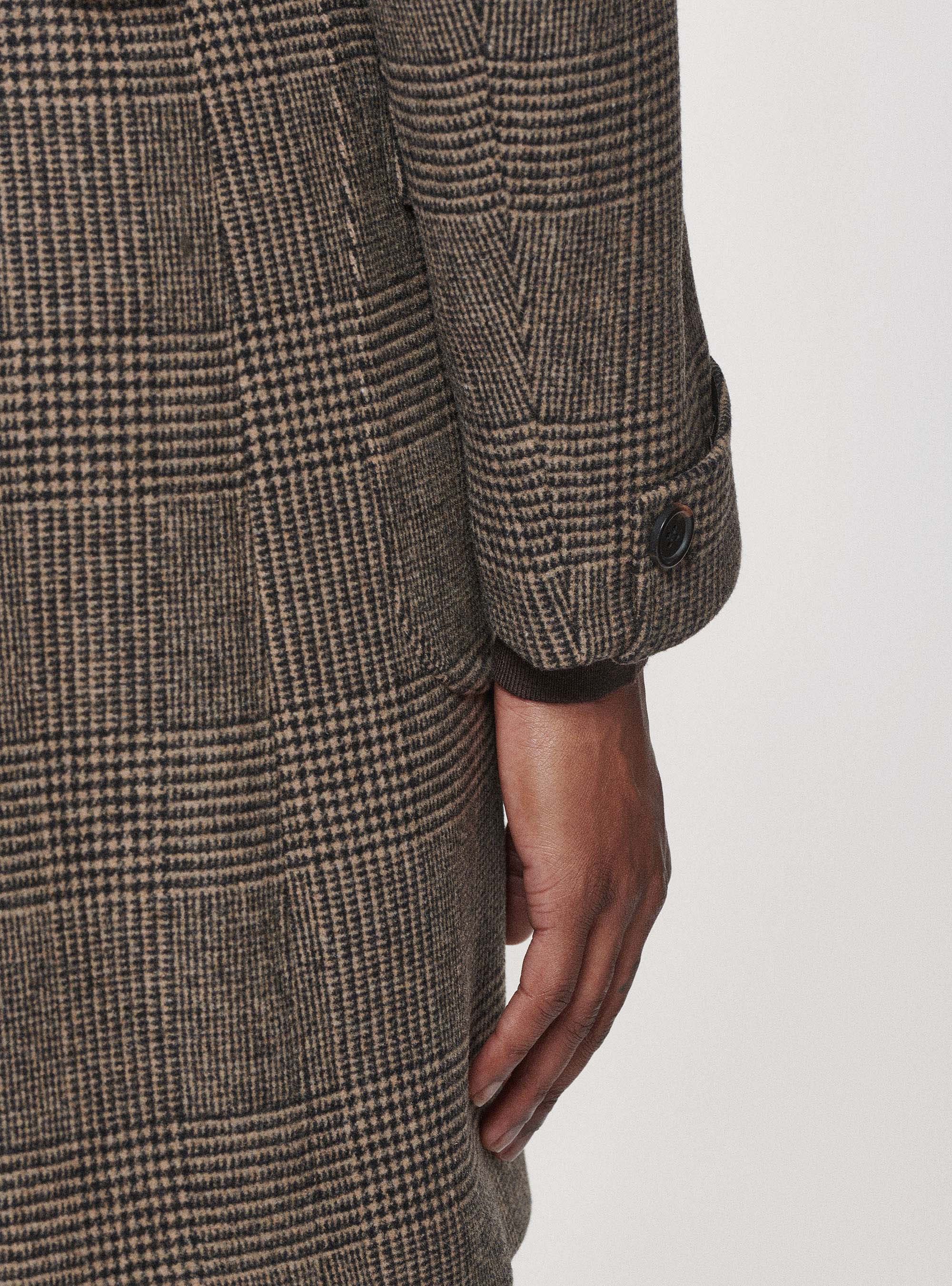 Cappotto doppiopetto principe di Galles, TABACCO