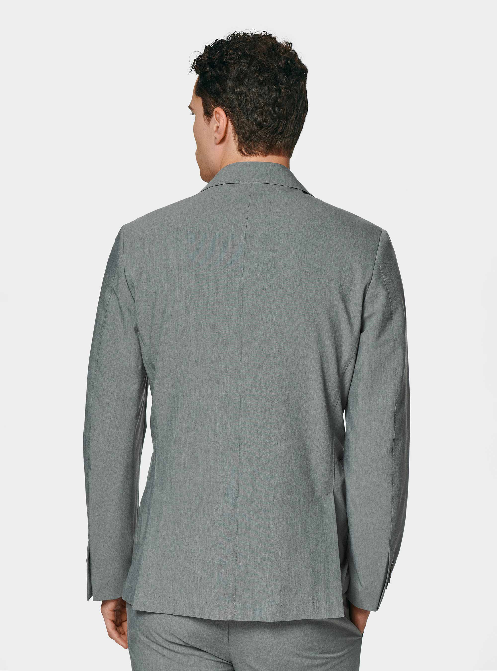 Giacca abito classico slim fit, GRIGIO CHIARO