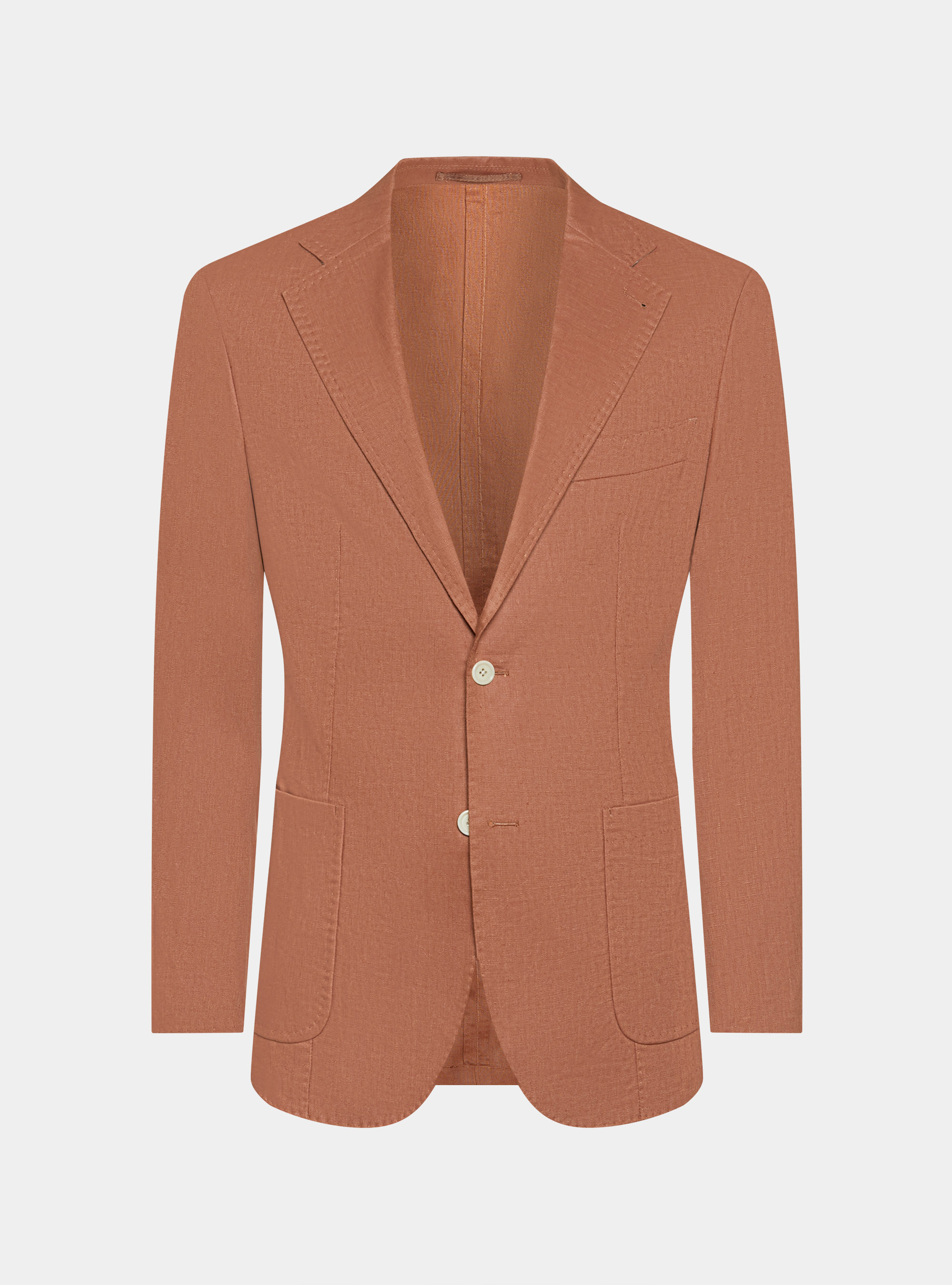Pure linen suit blazer, ROSA SALMONE 0468C
