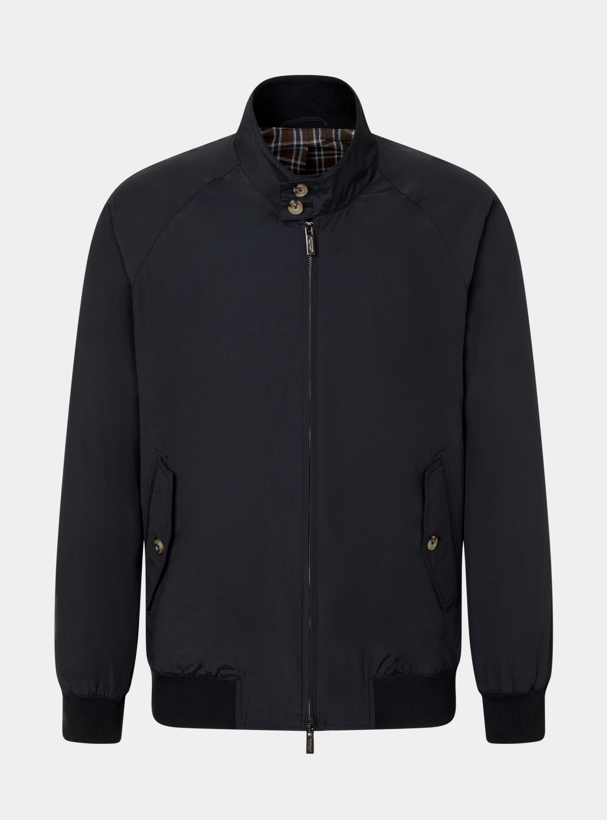 Bomber regular fit in misto cotone, BLU NAVY