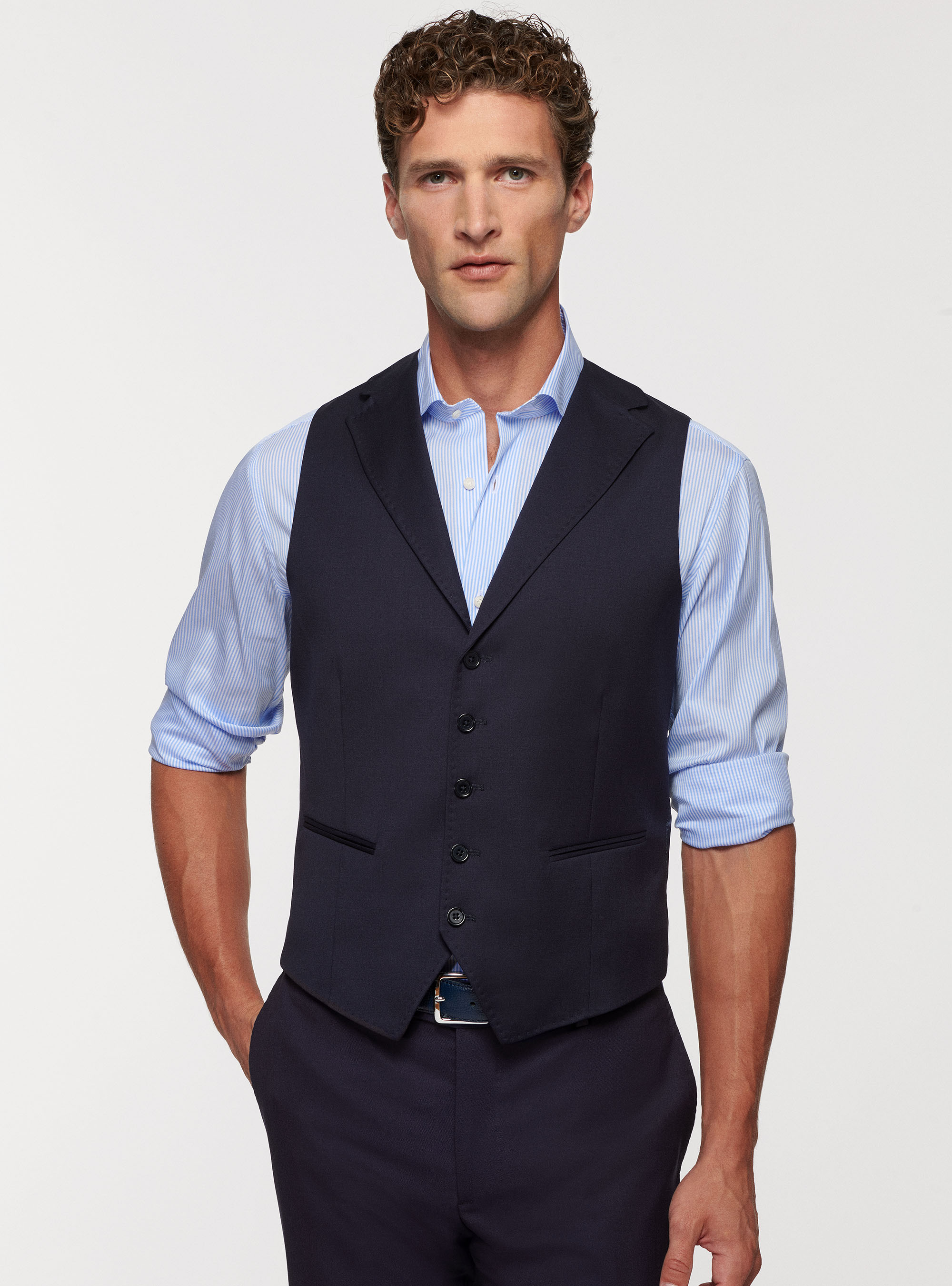 Gilet in lana superfine 110's Reda