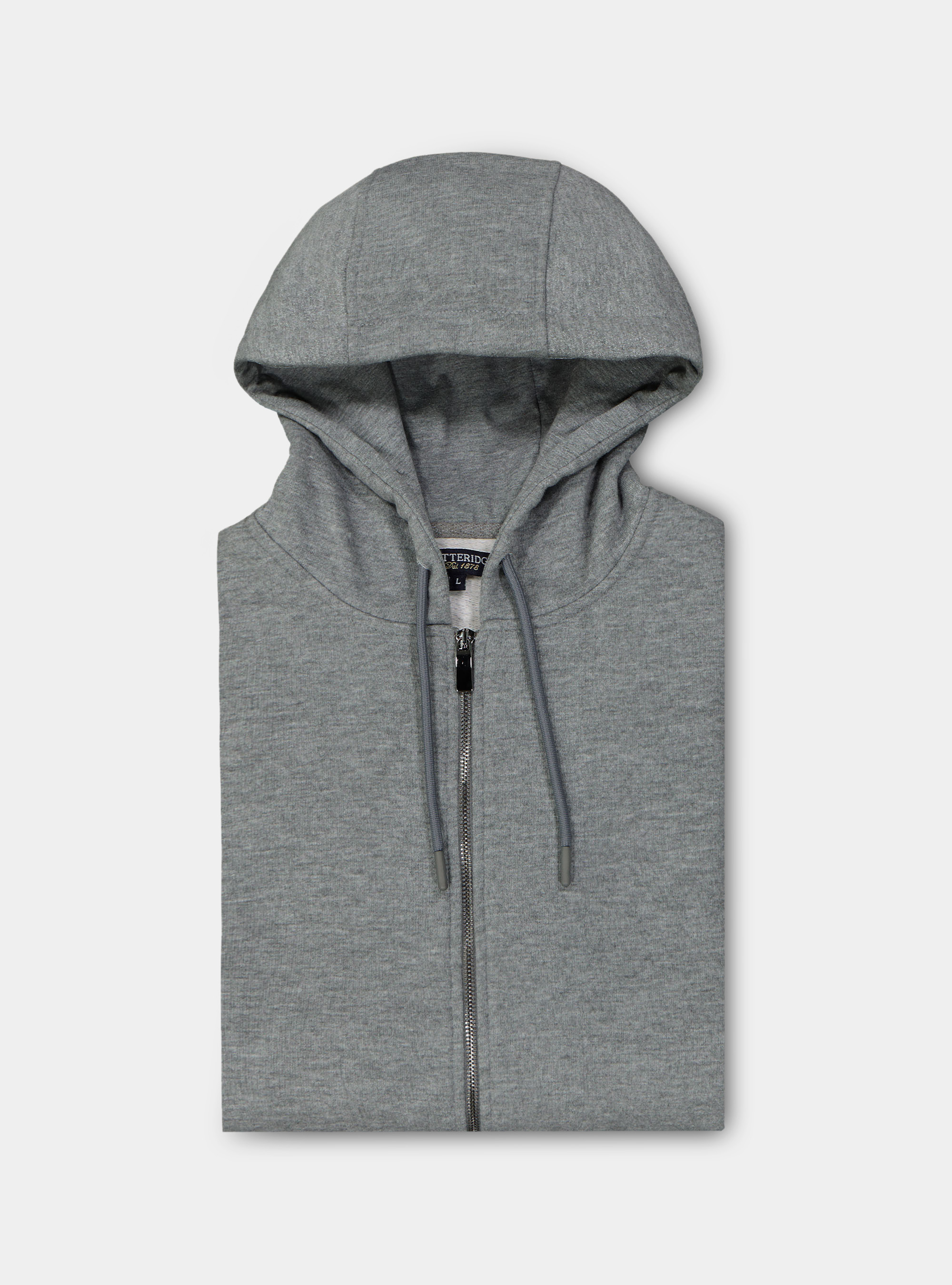 Chaqueta de sudadera con capucha y bolsillos, GRIS MARENGO