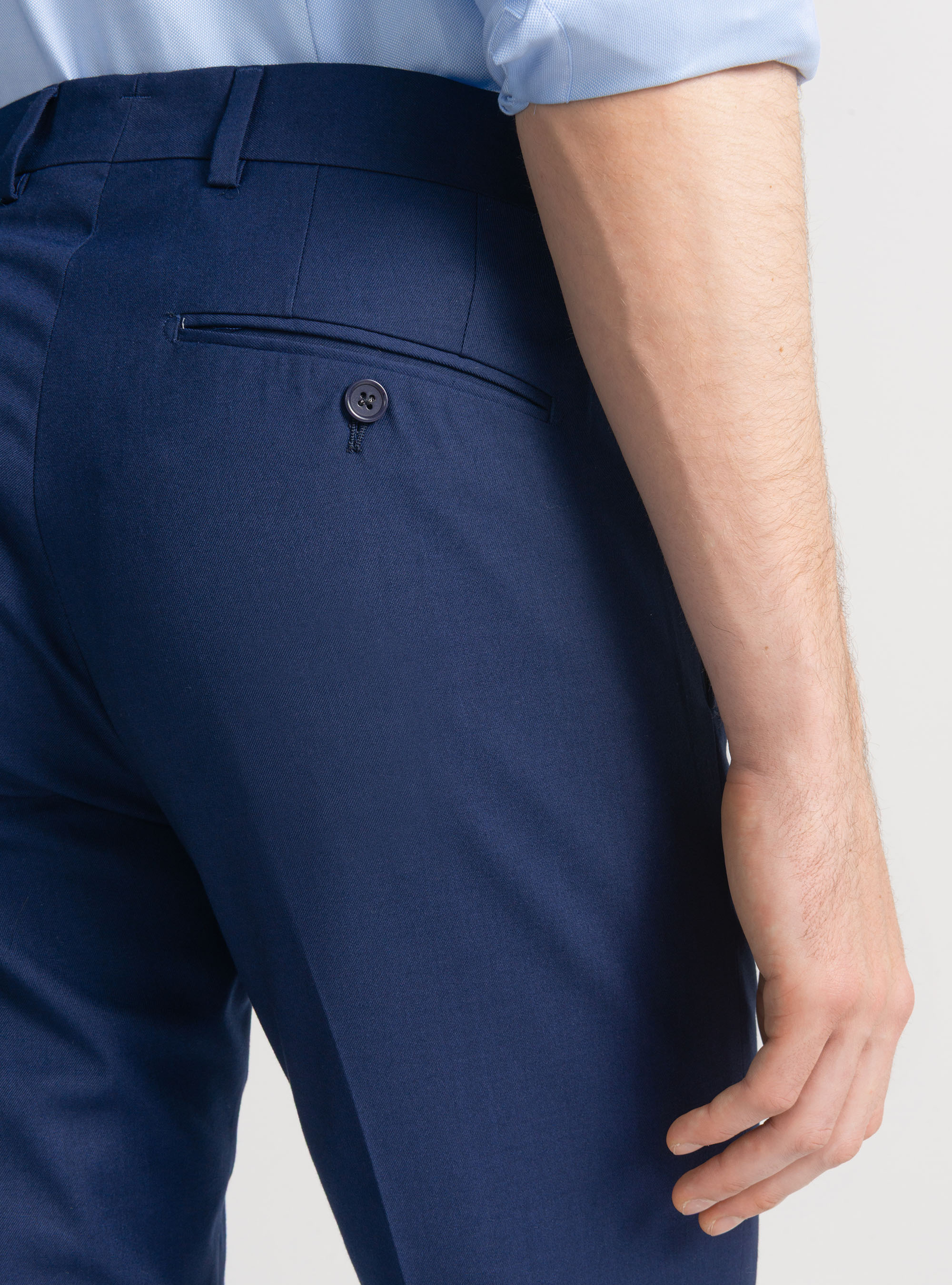 Pantaloni per abito slim fit, BASALTO