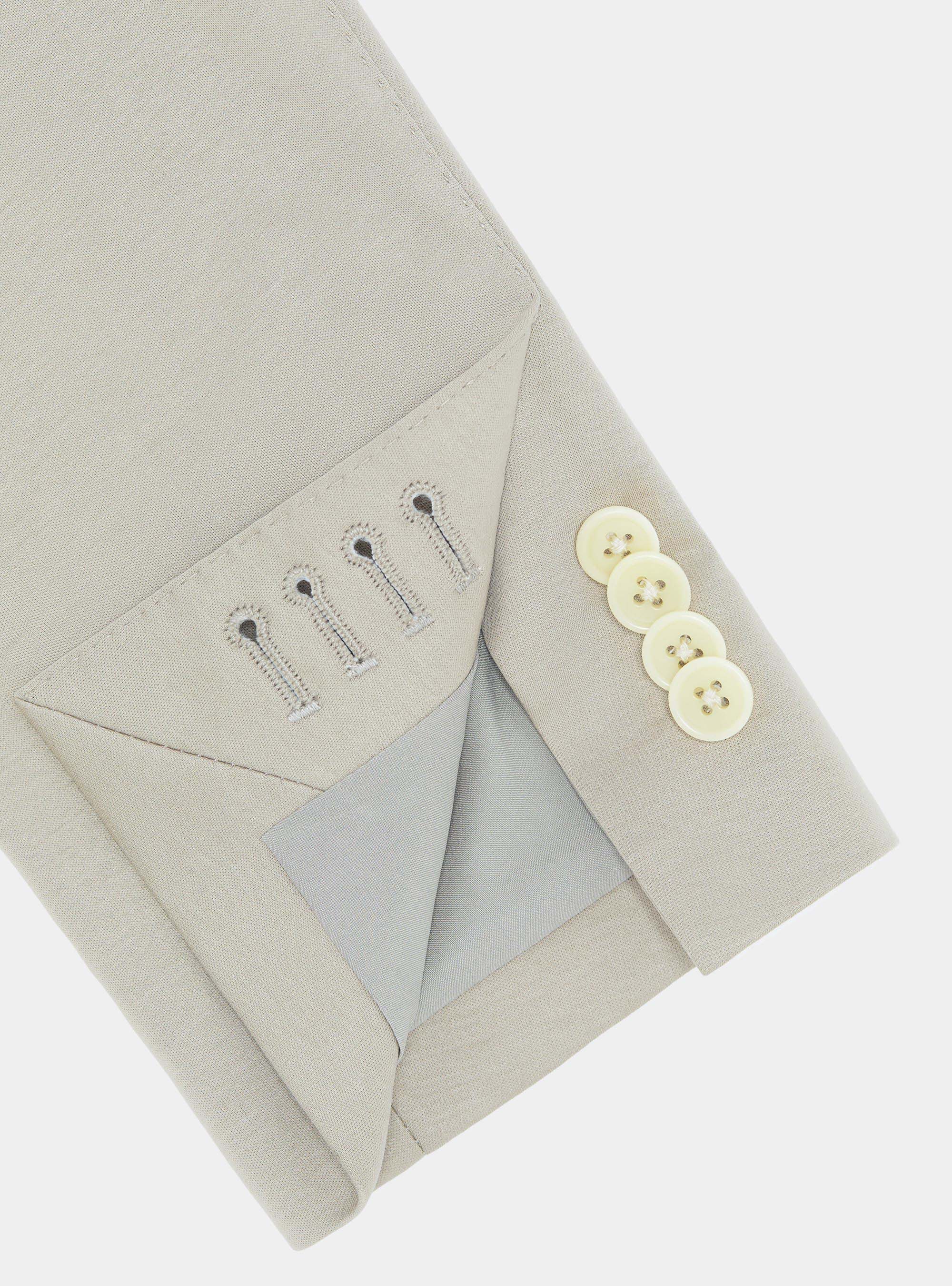 Technical cotton jersey blazer, ECRU