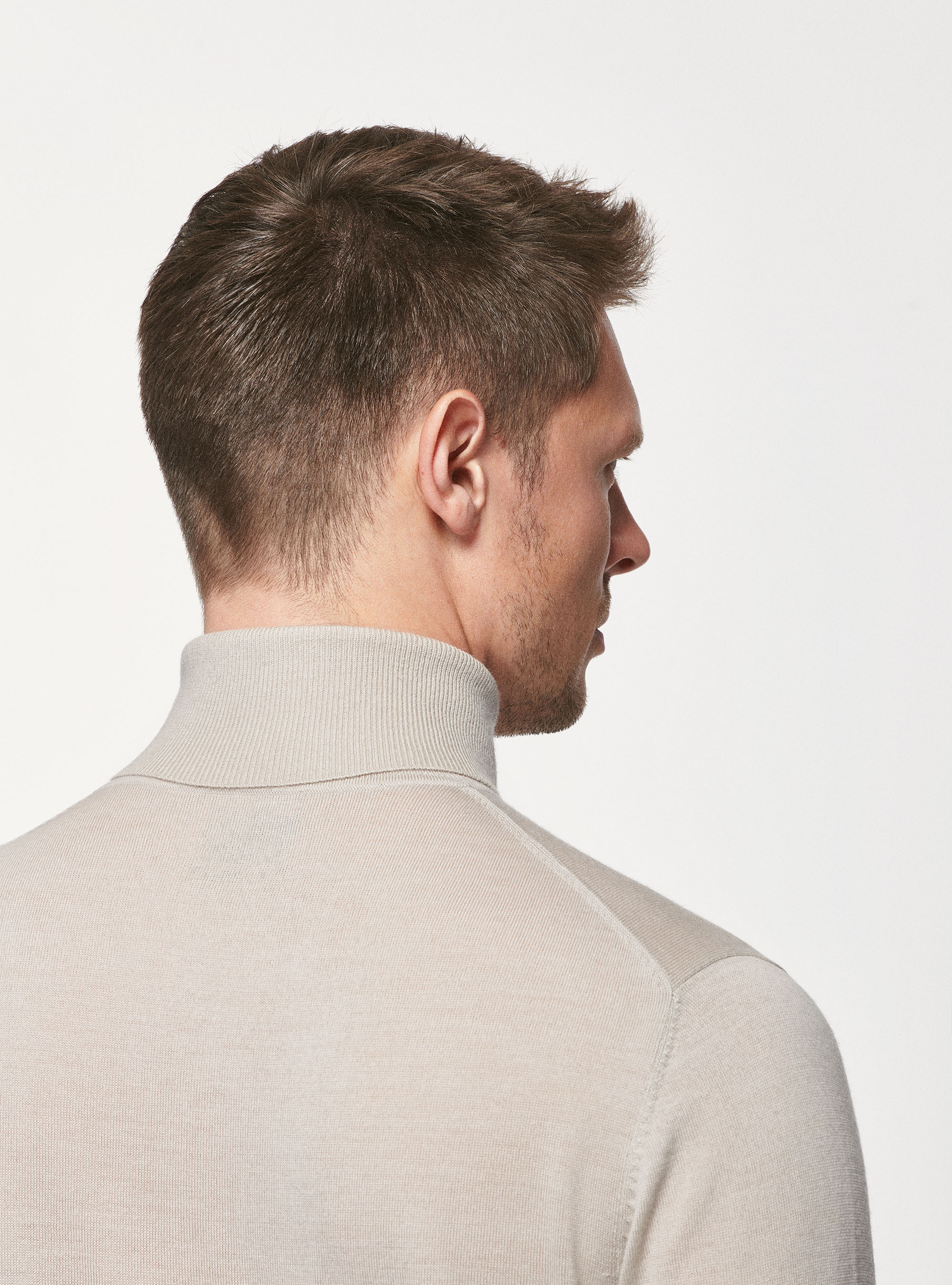 Dolcevita in pura lana merino, ECRU