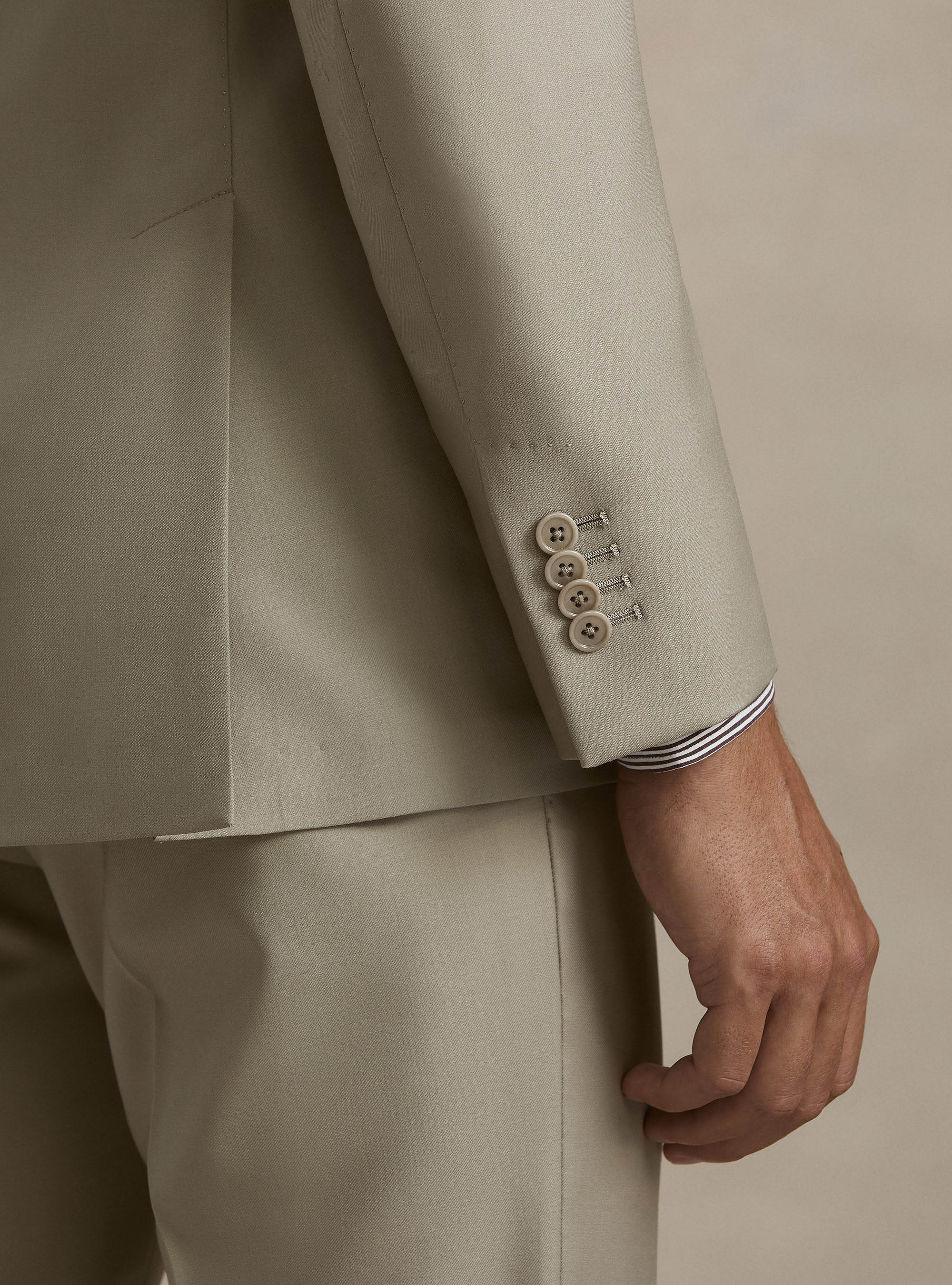 Giacca per abito in pura lana Vitale Barberis Canonico, SABBIA 0591C