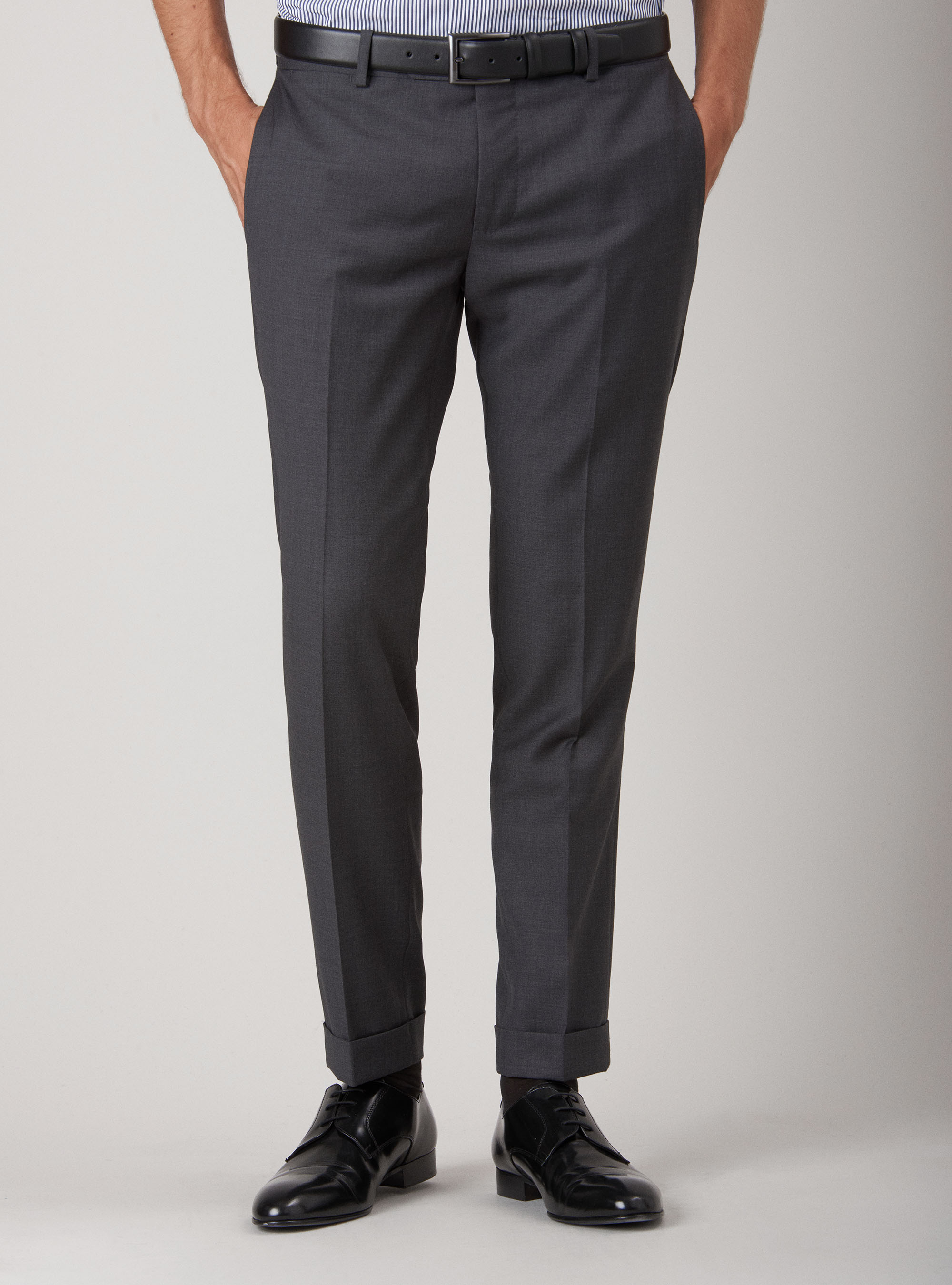 Suits Pants in super fine wool 120's, GREY