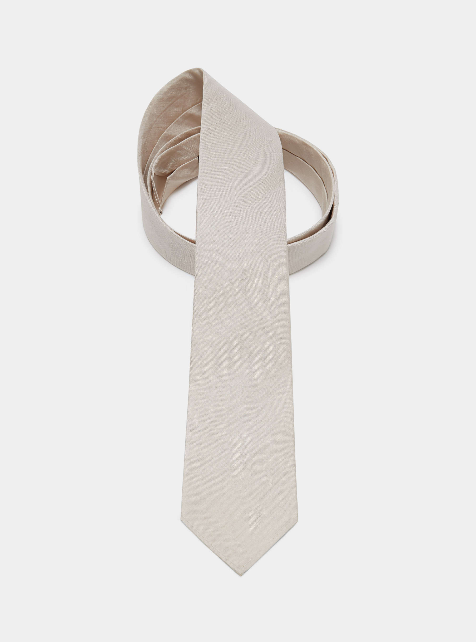 Cravate en soie et lin, Ã CRU