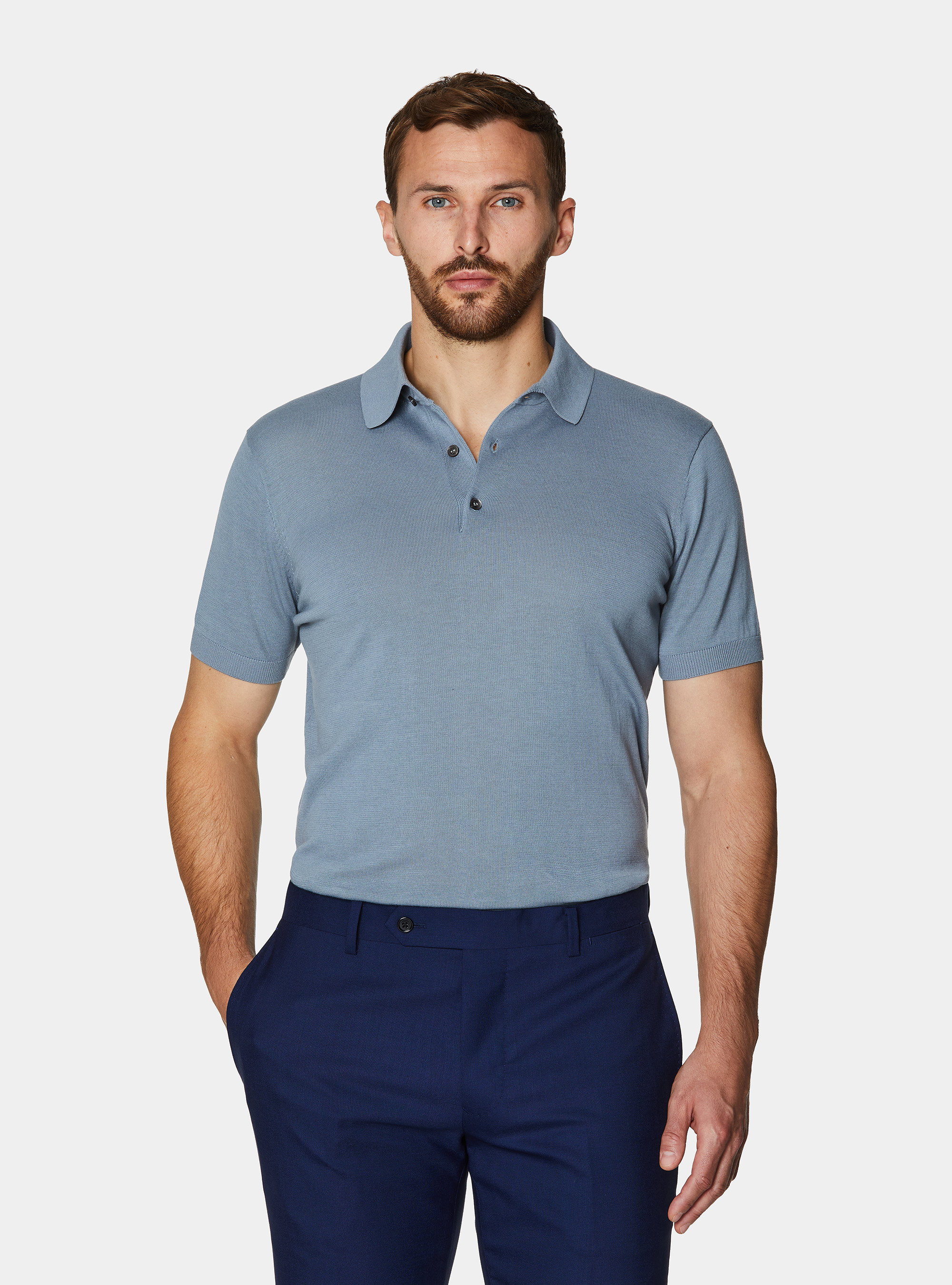 Polo in maglia in cotone m/c, AVIO 0292C