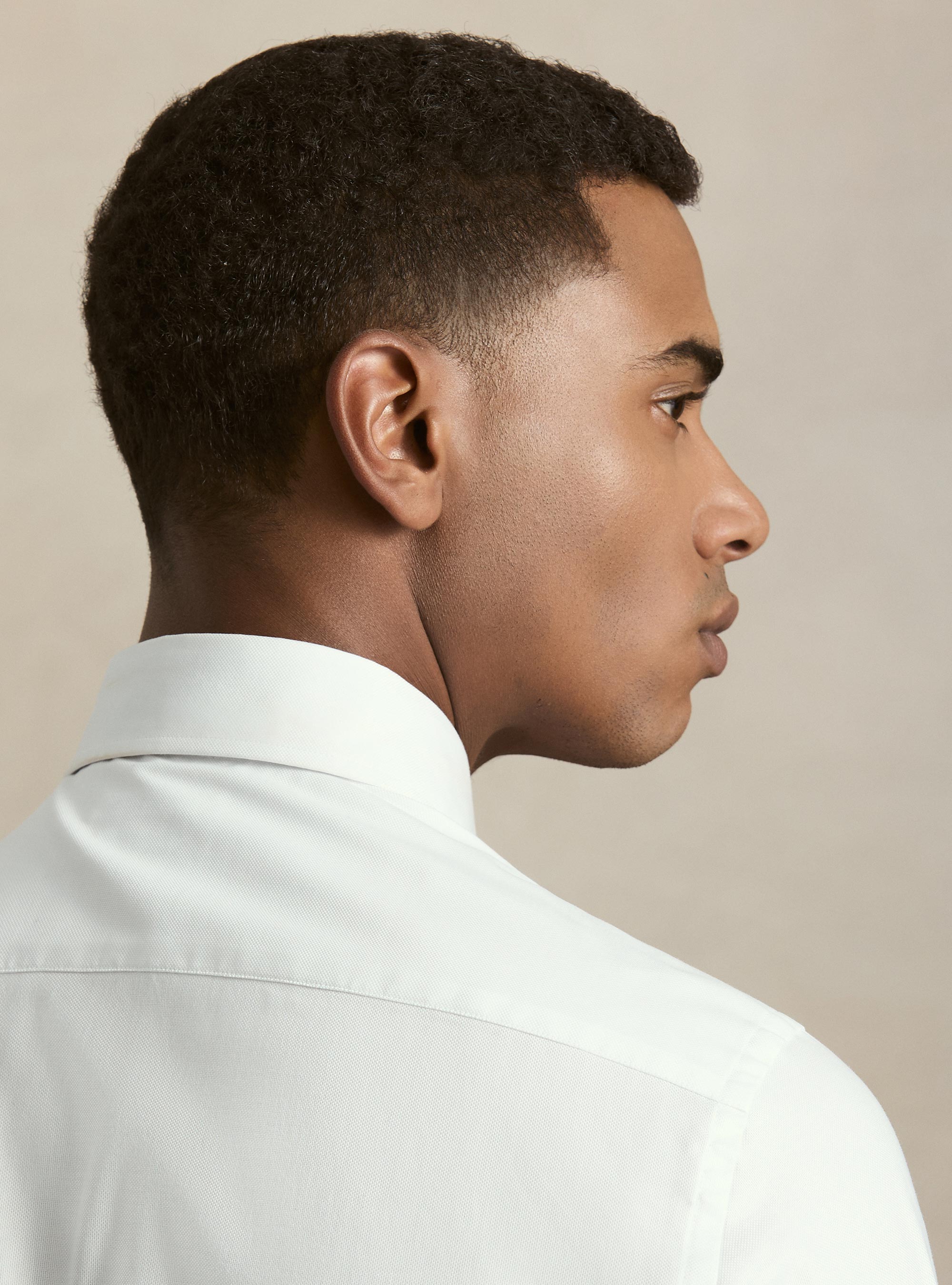 Camisa de algod&oacute;n oxford, BLANCO