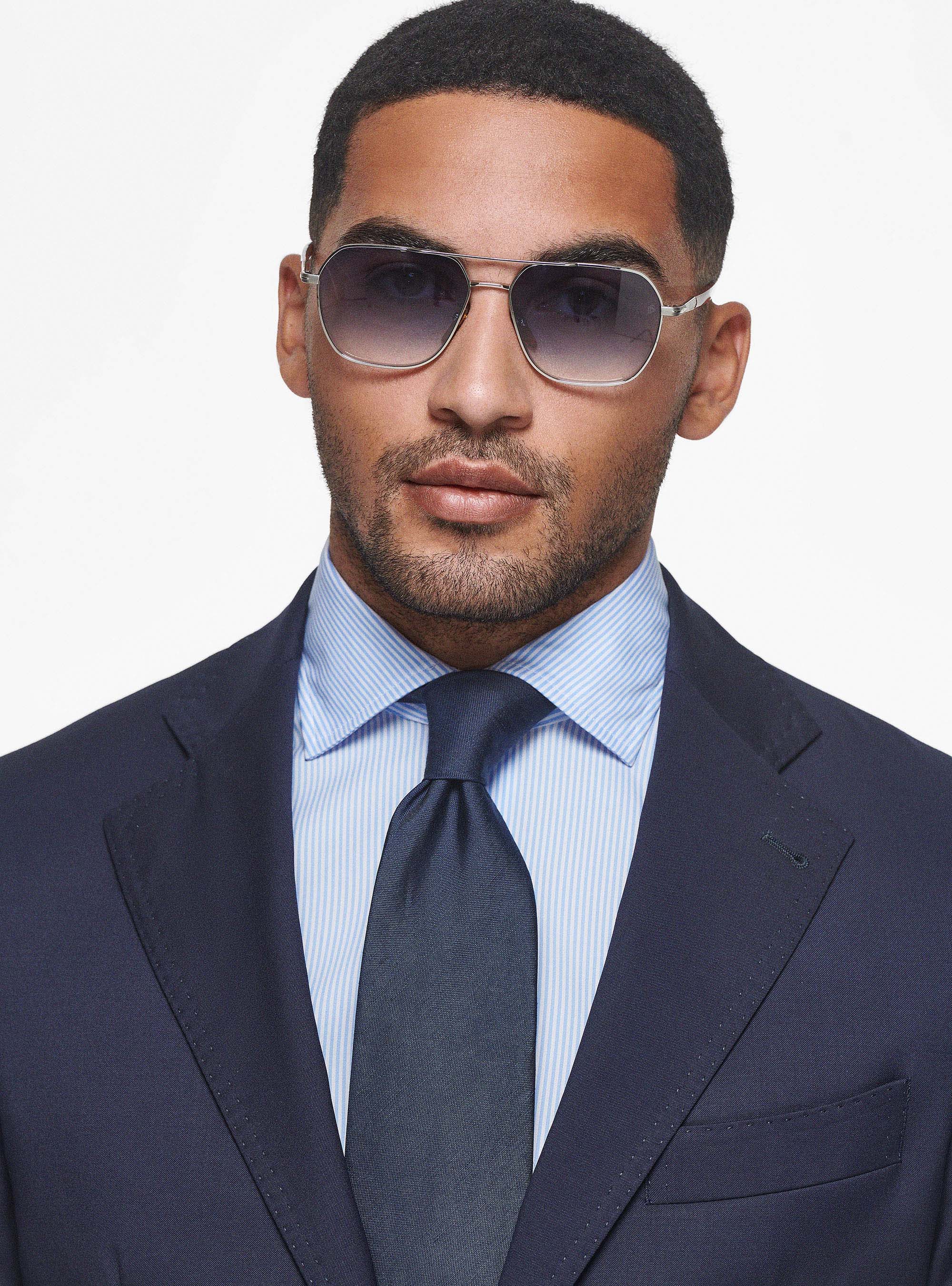 Giacca in pura lana superfine 110's, BLU NAVY