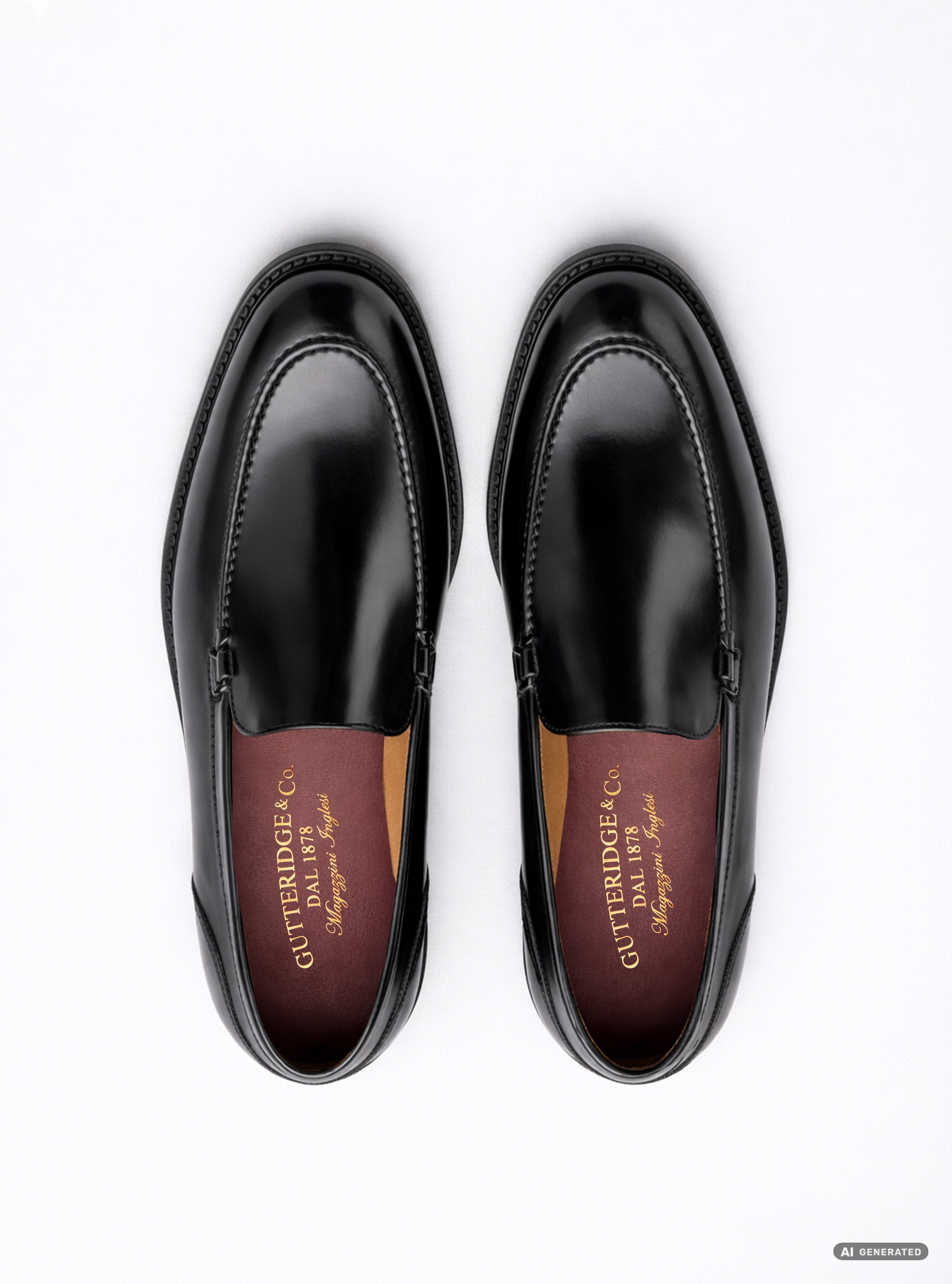 Mocassino in pelle abrasivato, BLACK