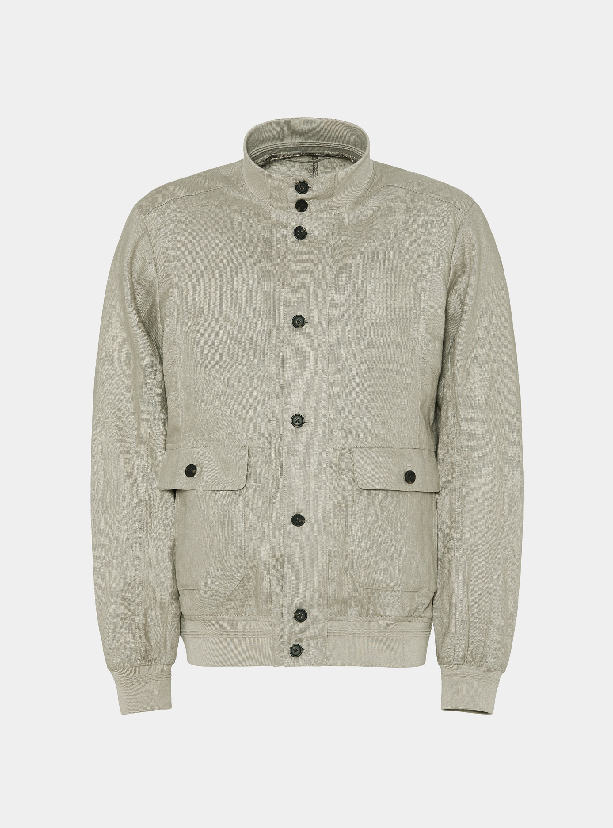 Pure linen bomber jacket, SAND