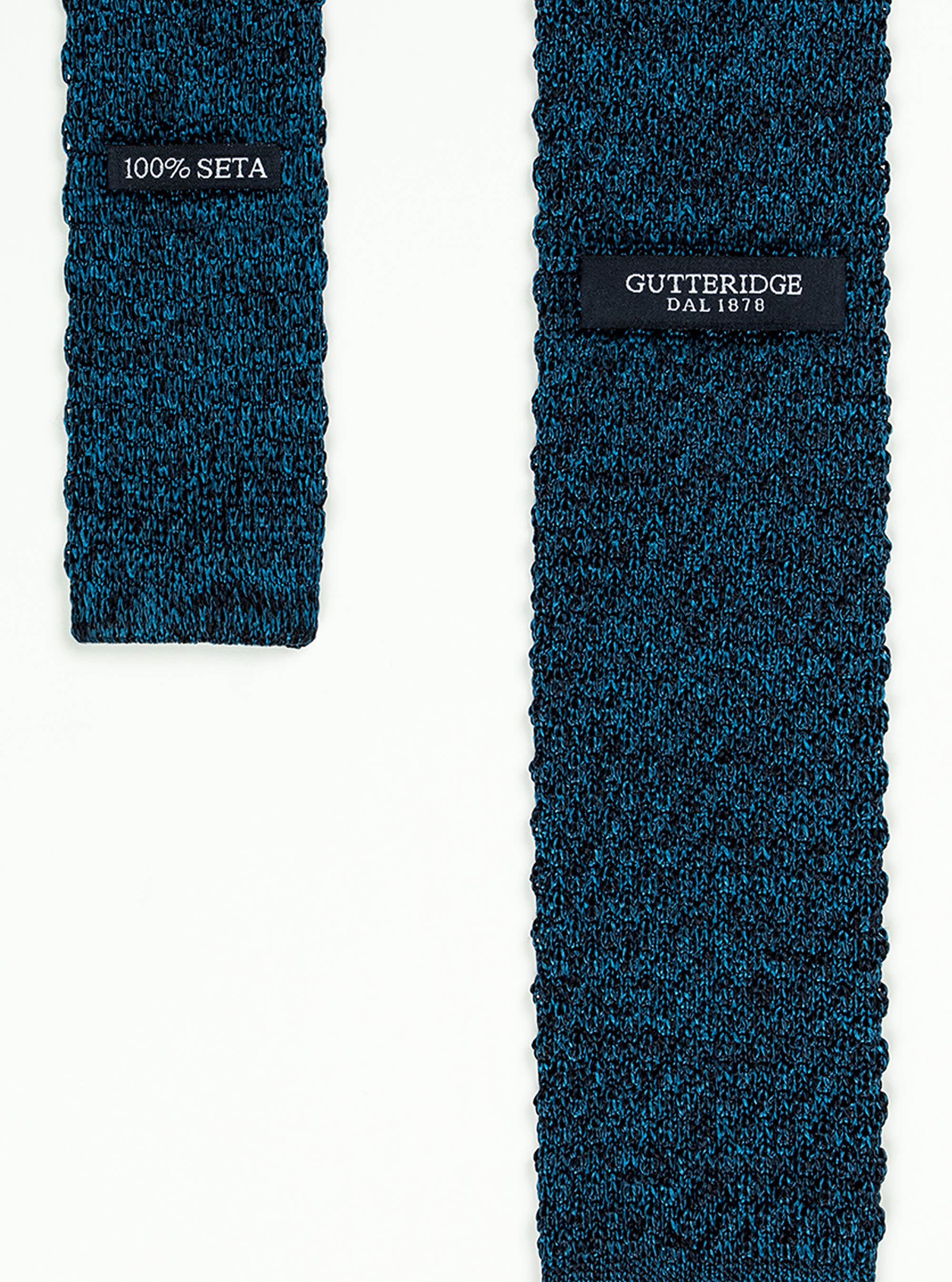 Cravatta a maglia t/unita grana grande, INCHIOSTRO