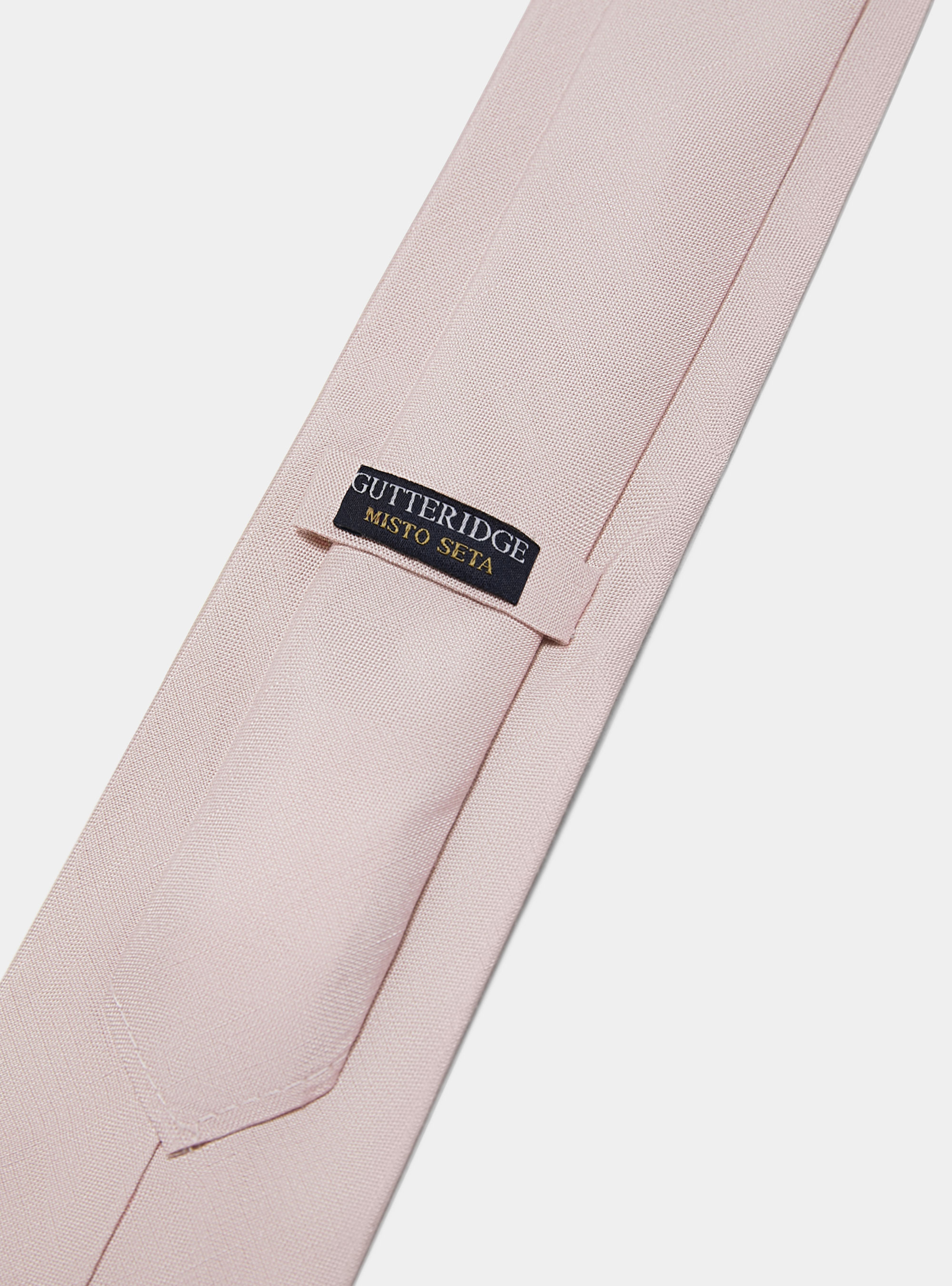 Cravate en soie et lin, 0441C ROSA SCURO