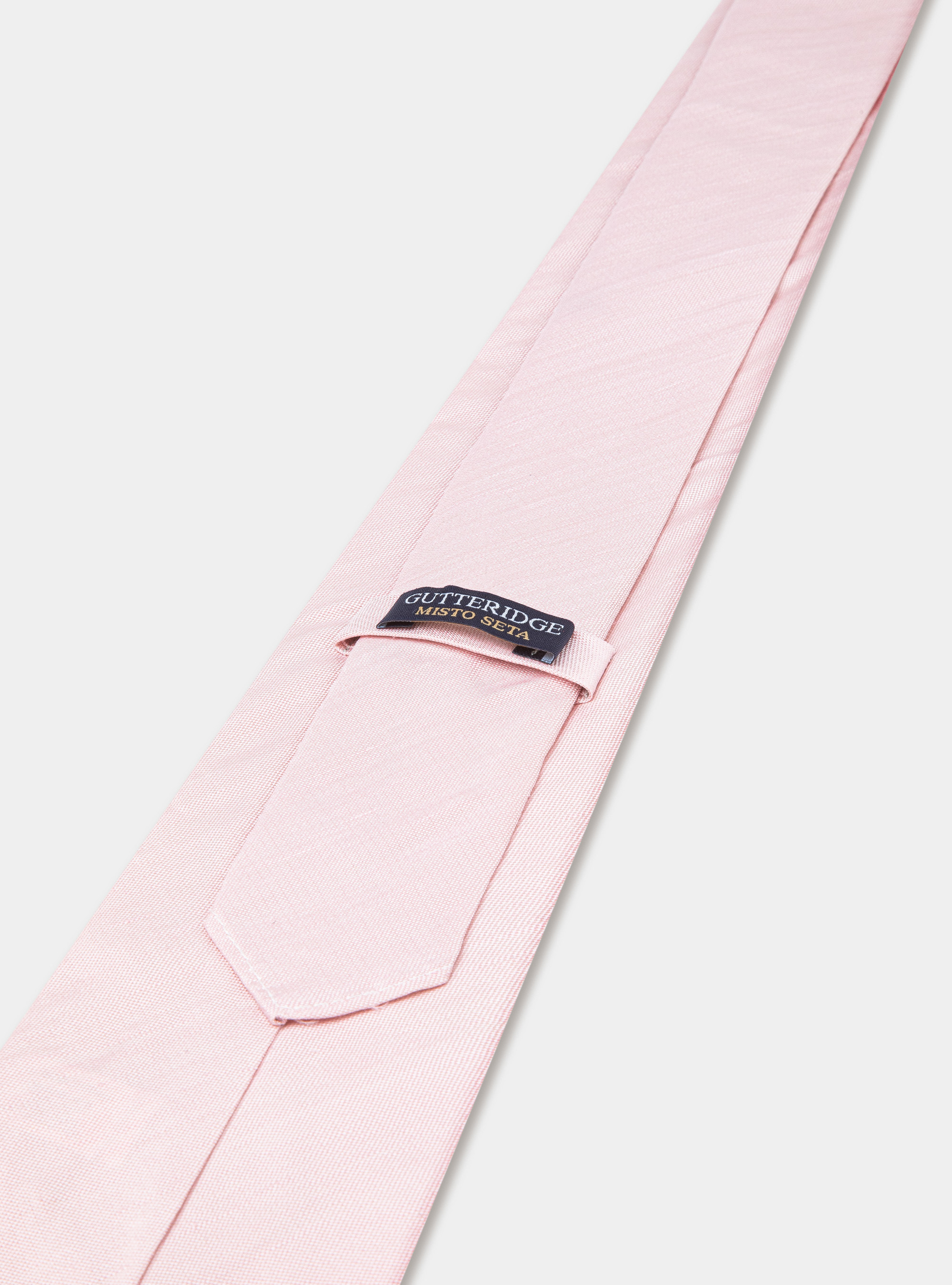 Cravatta in seta e lino, 0441C ROSA SCURO