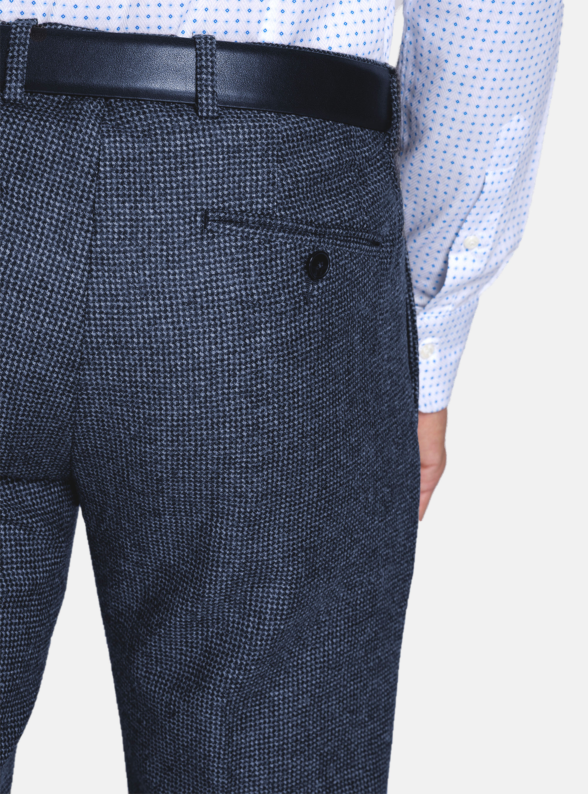 WOOL SLIM FIT TROUSERS
