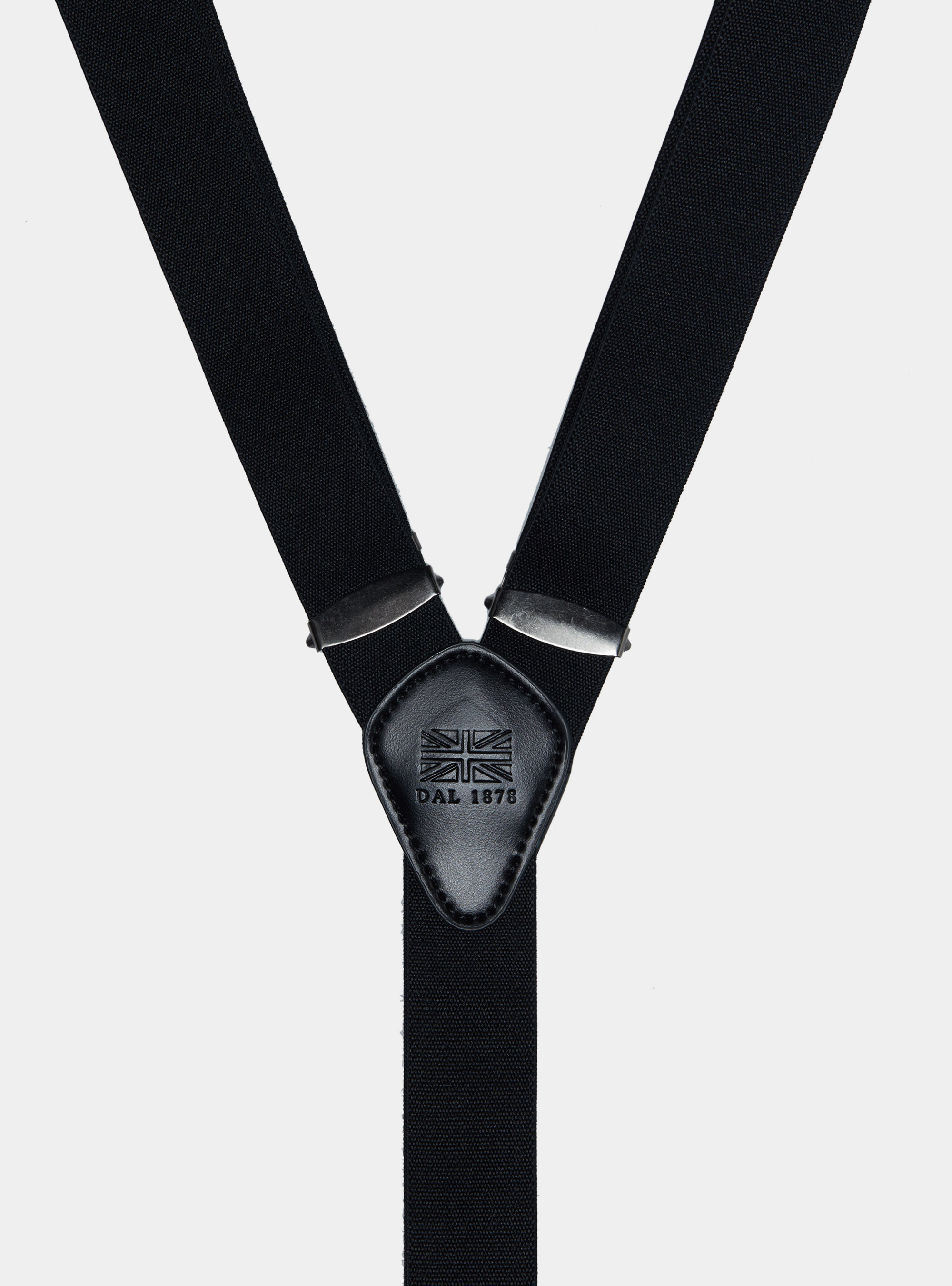 Unifarbene Hosentr&auml;ger, NERO 0100C