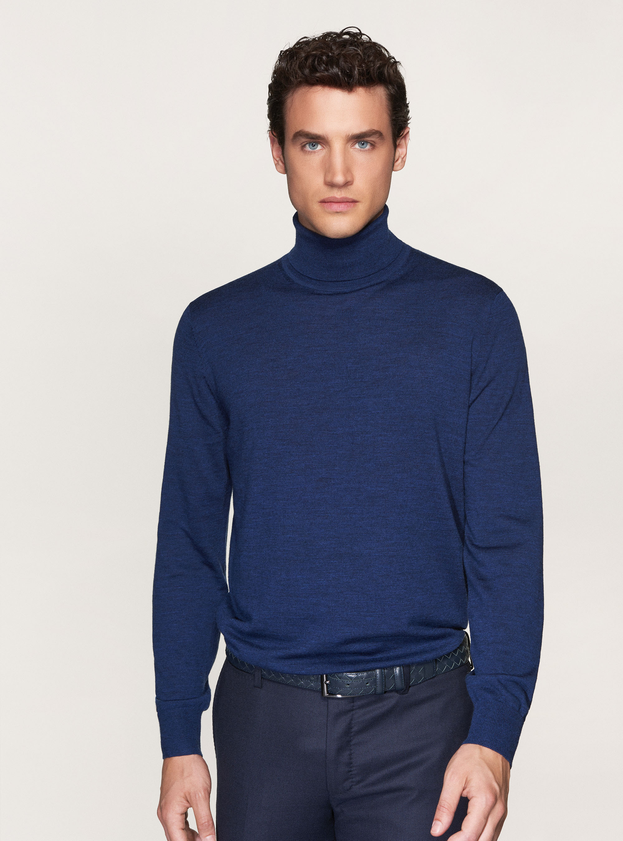 Dolcevita in pura lana merino extrafine, INCHIOSTRO