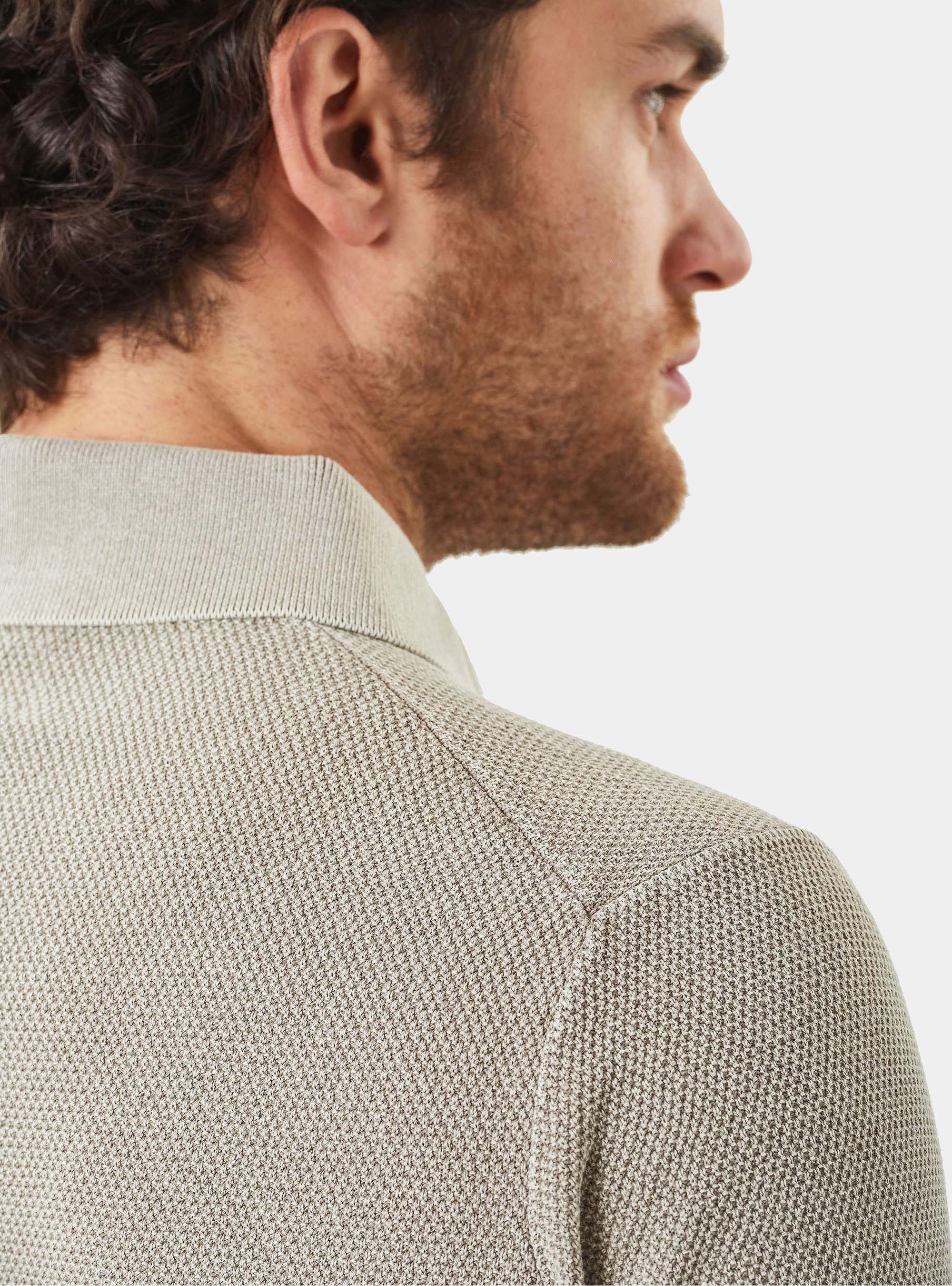 Short-sleeve cotton polo shirt, TORTORA 0542C