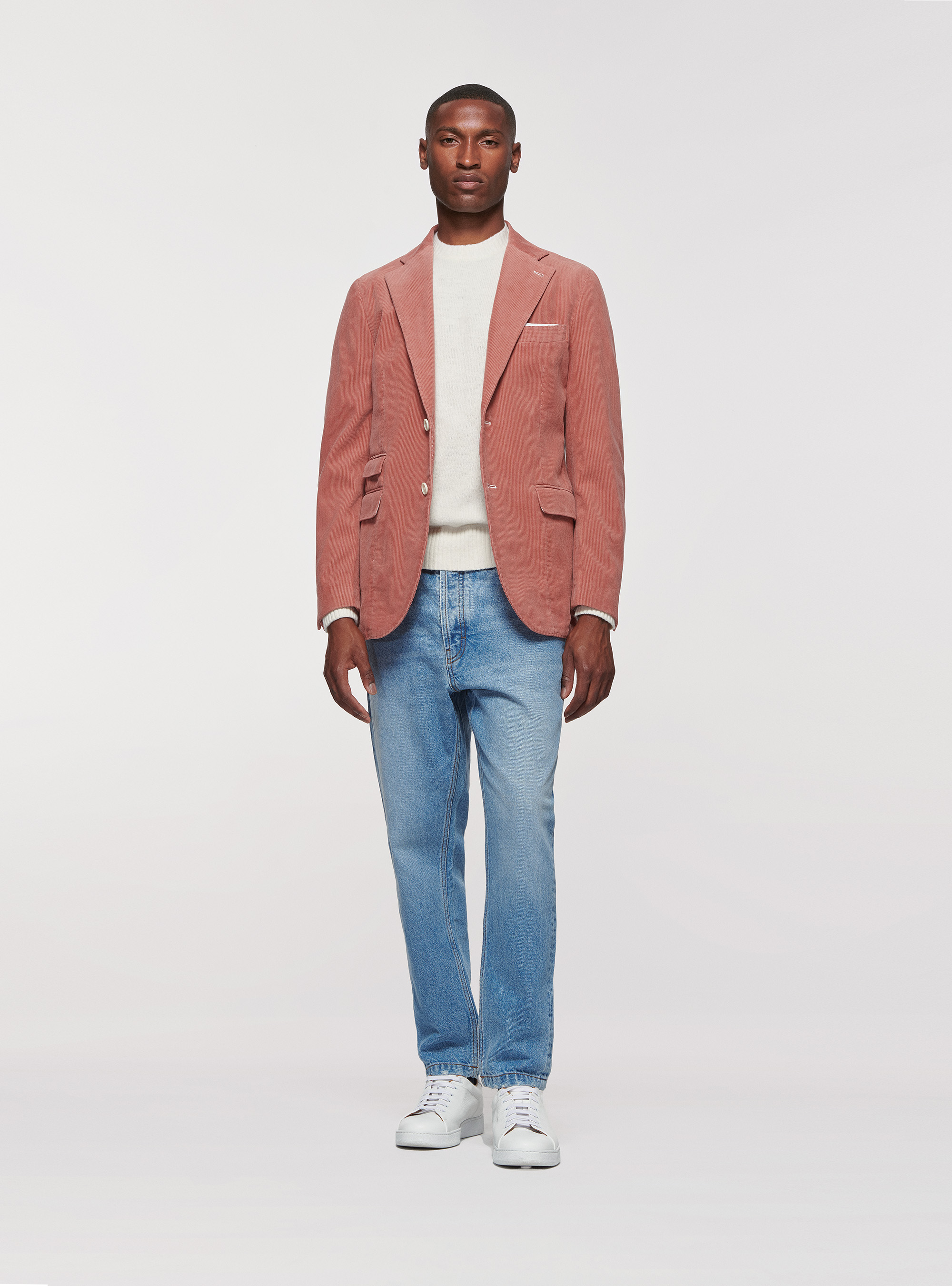 Giacca in velluto, 0441C ROSA SCURO