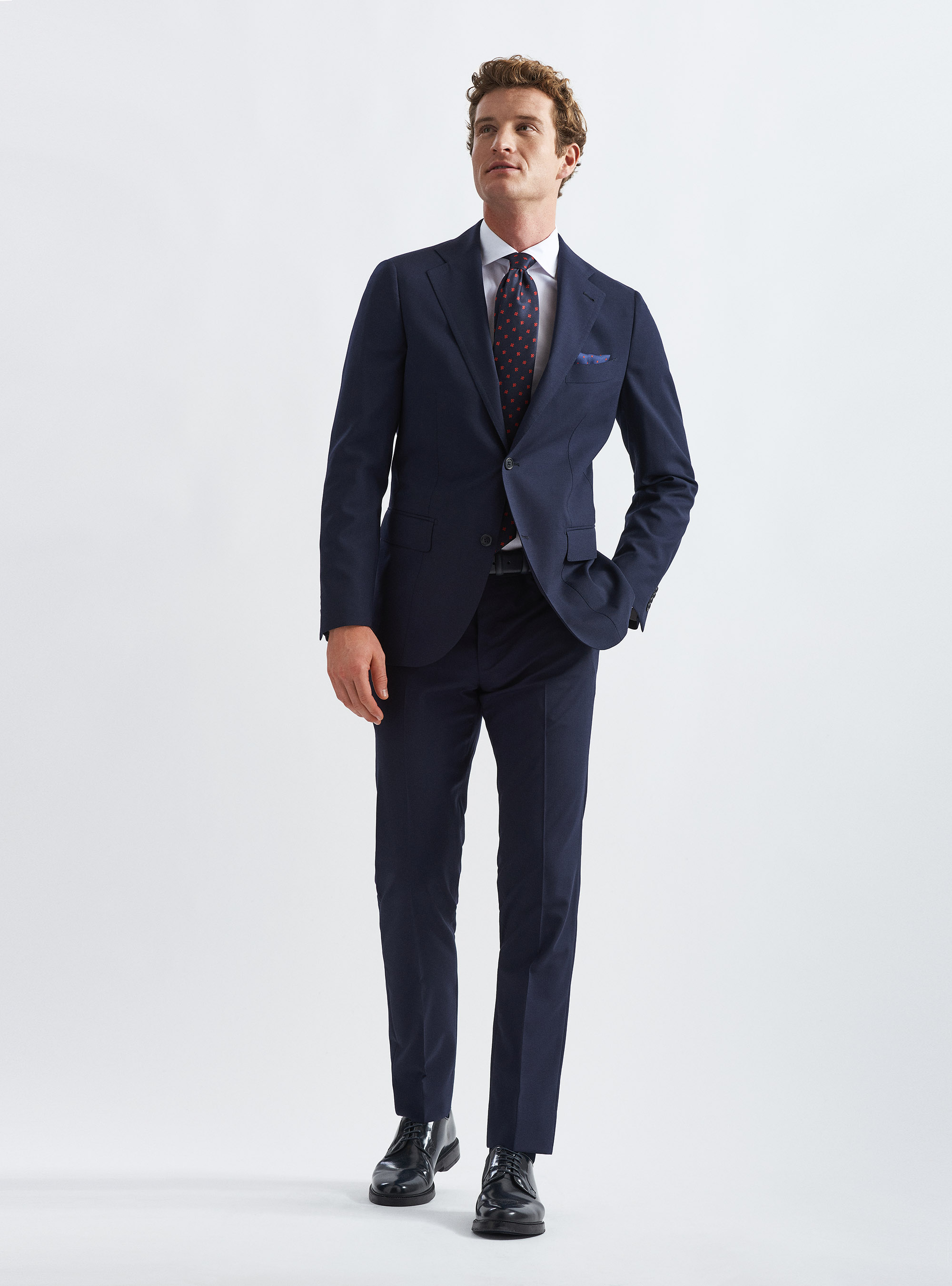 Giacca per abito in fresco lana, BLU NAVY