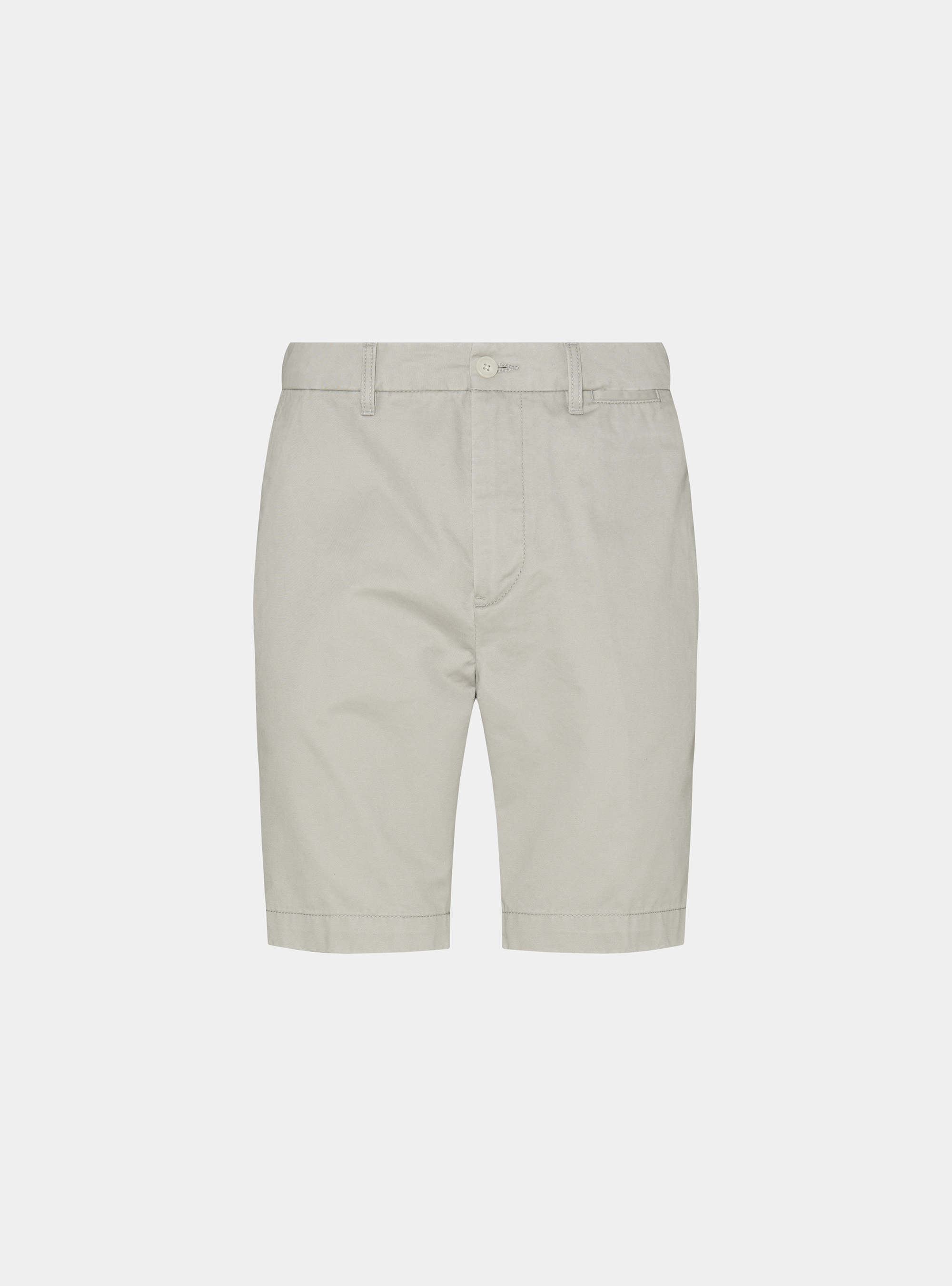 Bermuda chino in twill di cotone, ECRU