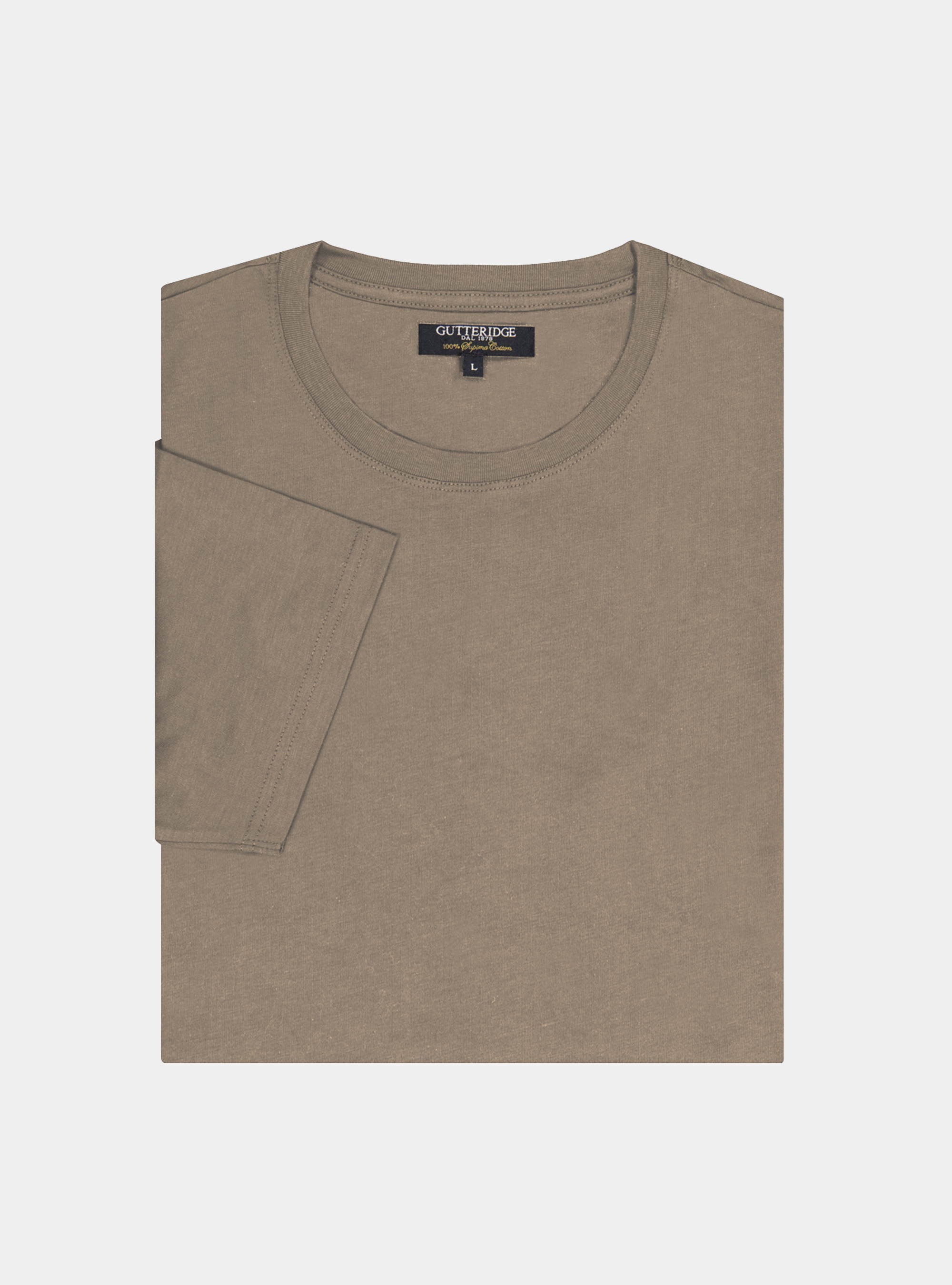 Gutteridge - Tshirt in jersey di cotone tinta unita, Unisex, Ecru, Taglia: 3XL