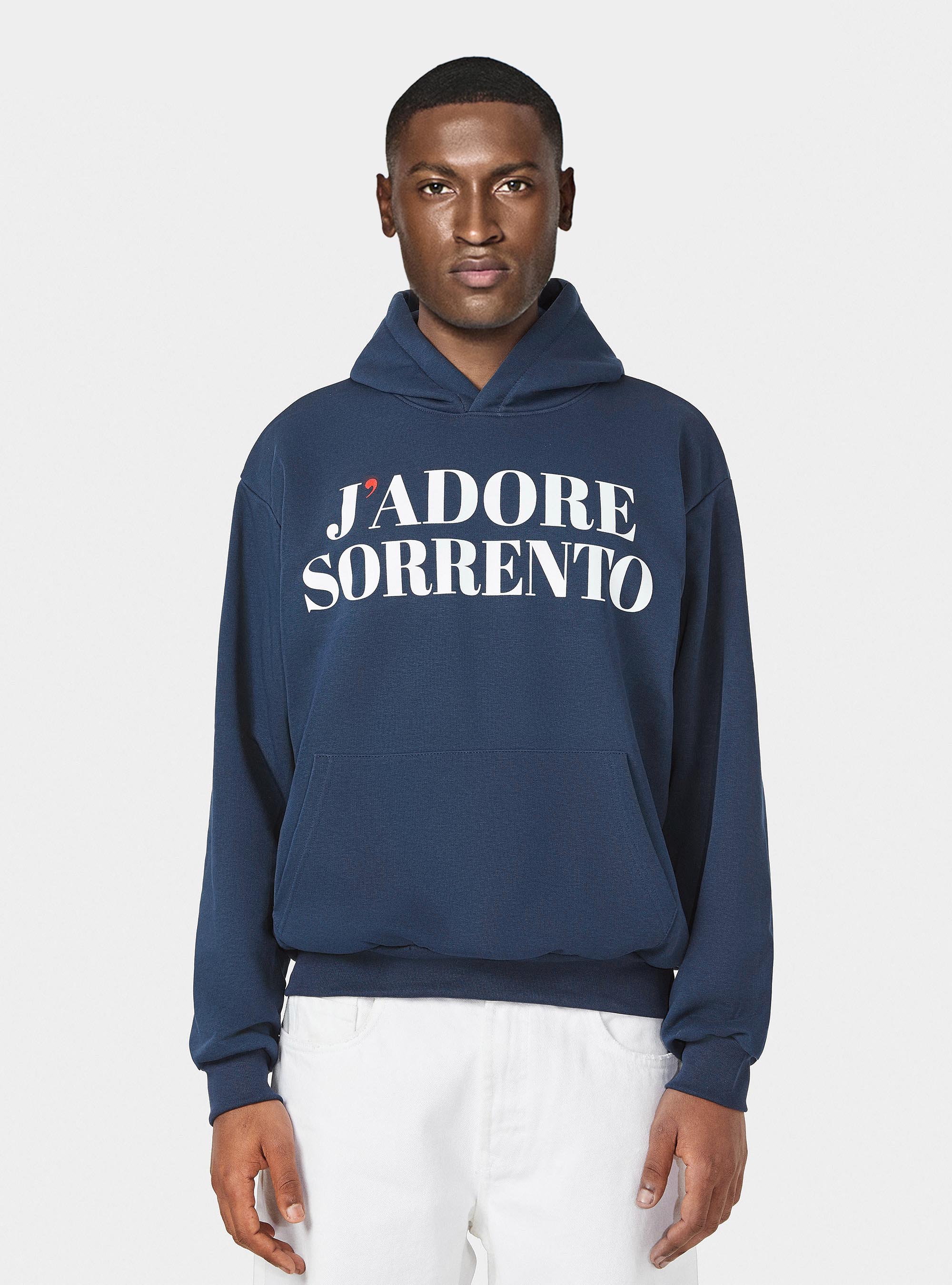 Gutteridge - Felpa J'adore Sorrento in misto cotone, Unisex, Blu Navy, Taglia: S