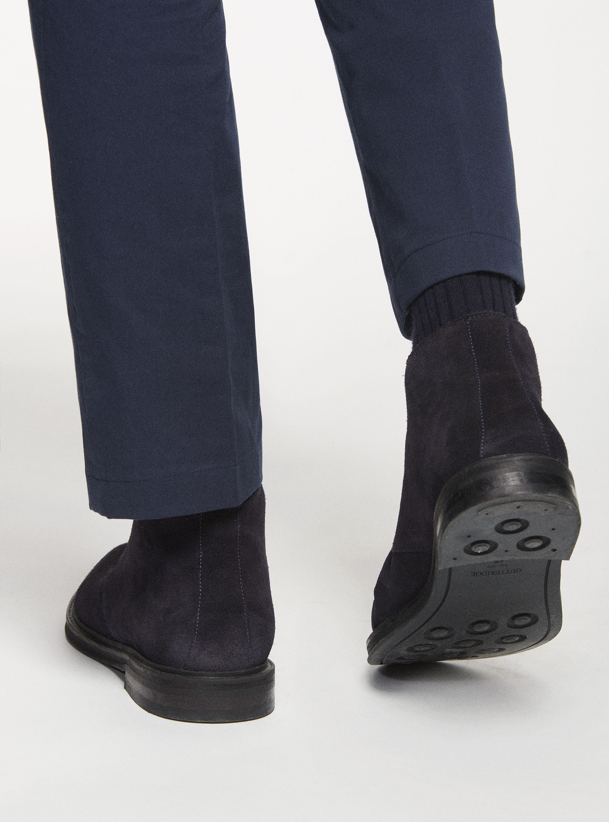 Polacchine in pelle scamosciata, BLU NAVY