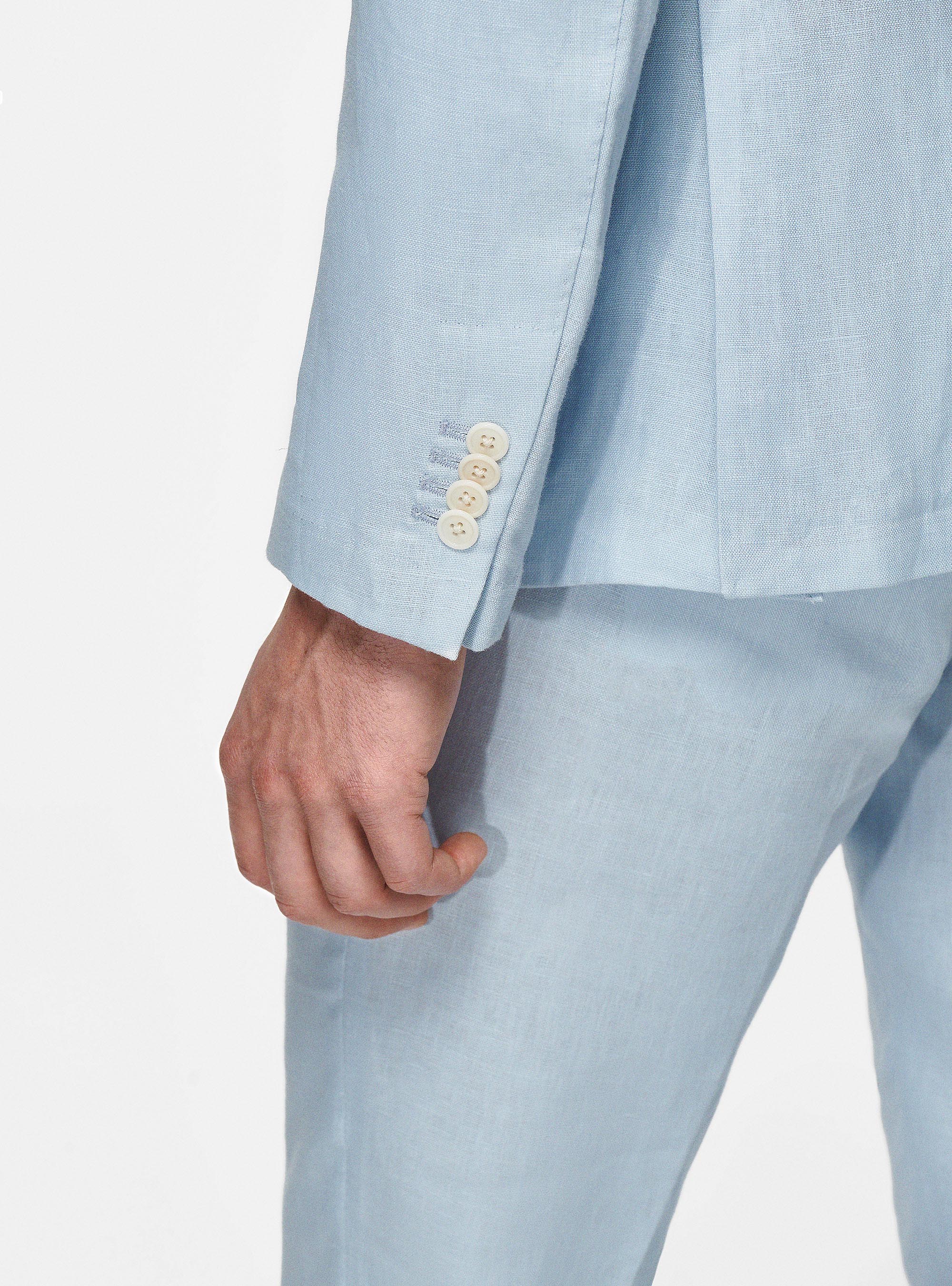 Veste en pur lin, BLEU CIEL