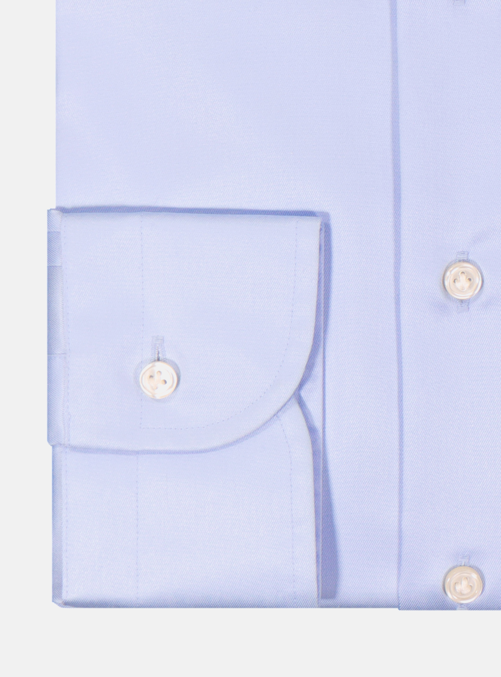 Camicia comfort fit classica in twill no iron, AZZURRO