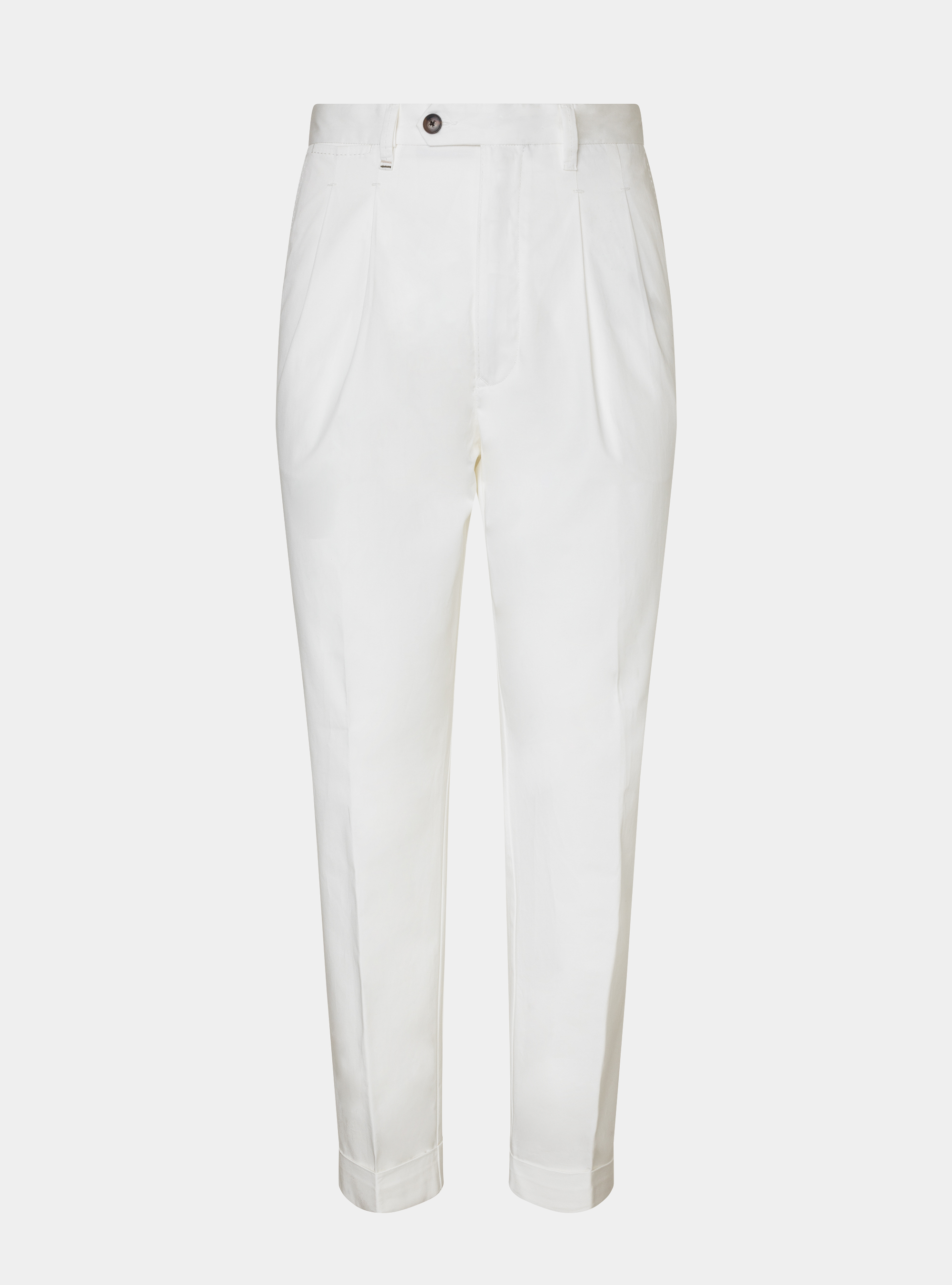 Double pleated trousers in lightweight twill | Gutteridge Double pleated trousers in lightweight twill | Gutteridge
