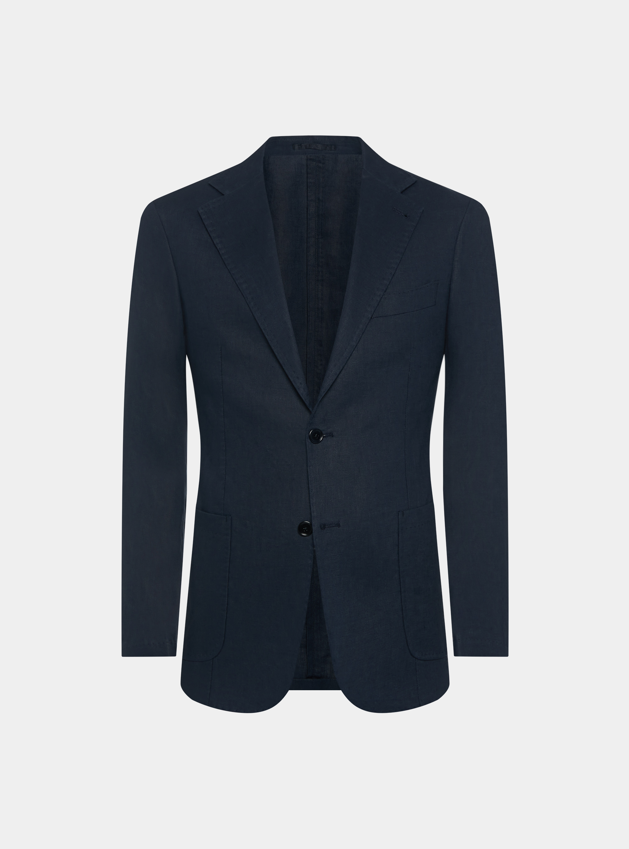 Pure linen blazer, NAVY BLUE