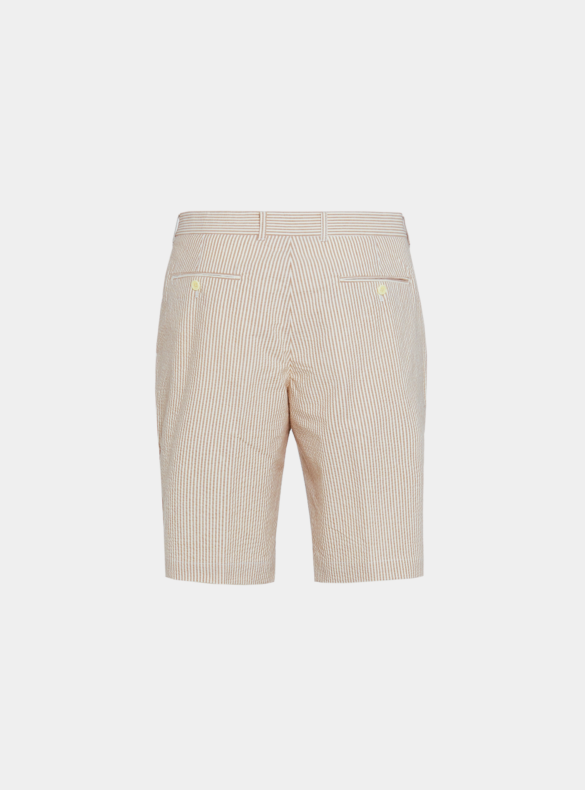 Bermuda seersucker in cotone stretch, SABBIA
