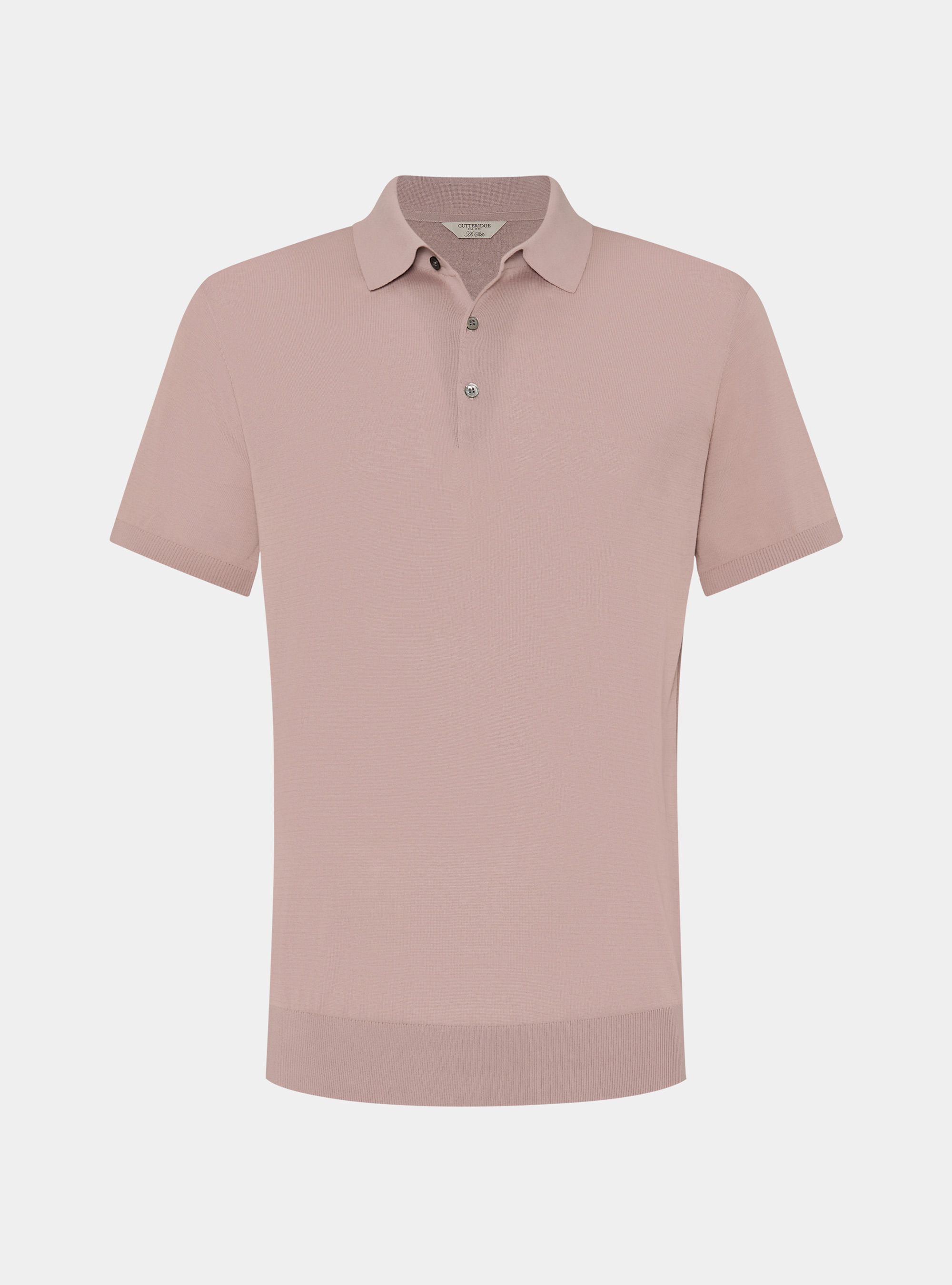 Polo en coton et soie, 0441C ROSA SCURO