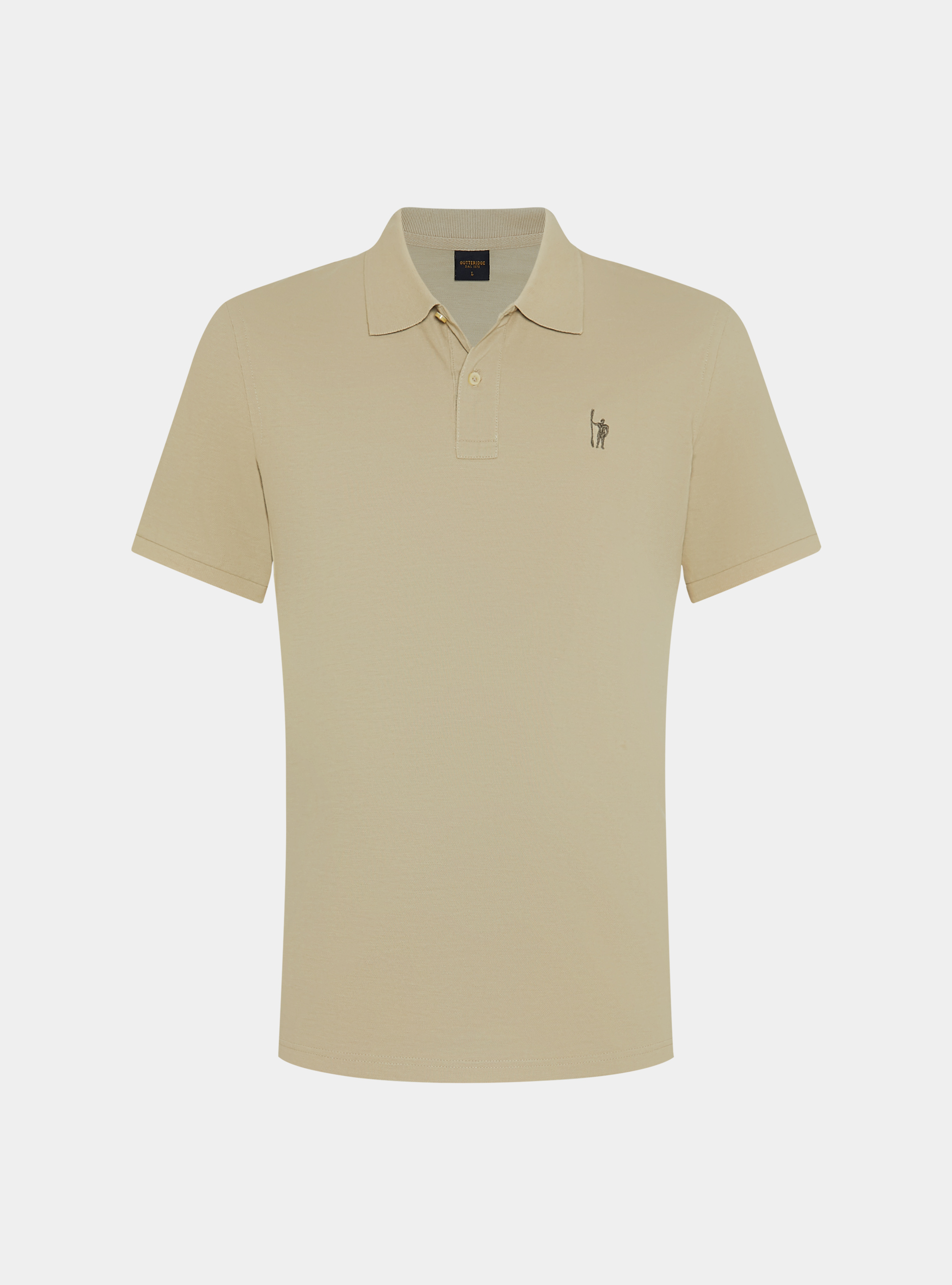 Polo classica in piquet, ECRU