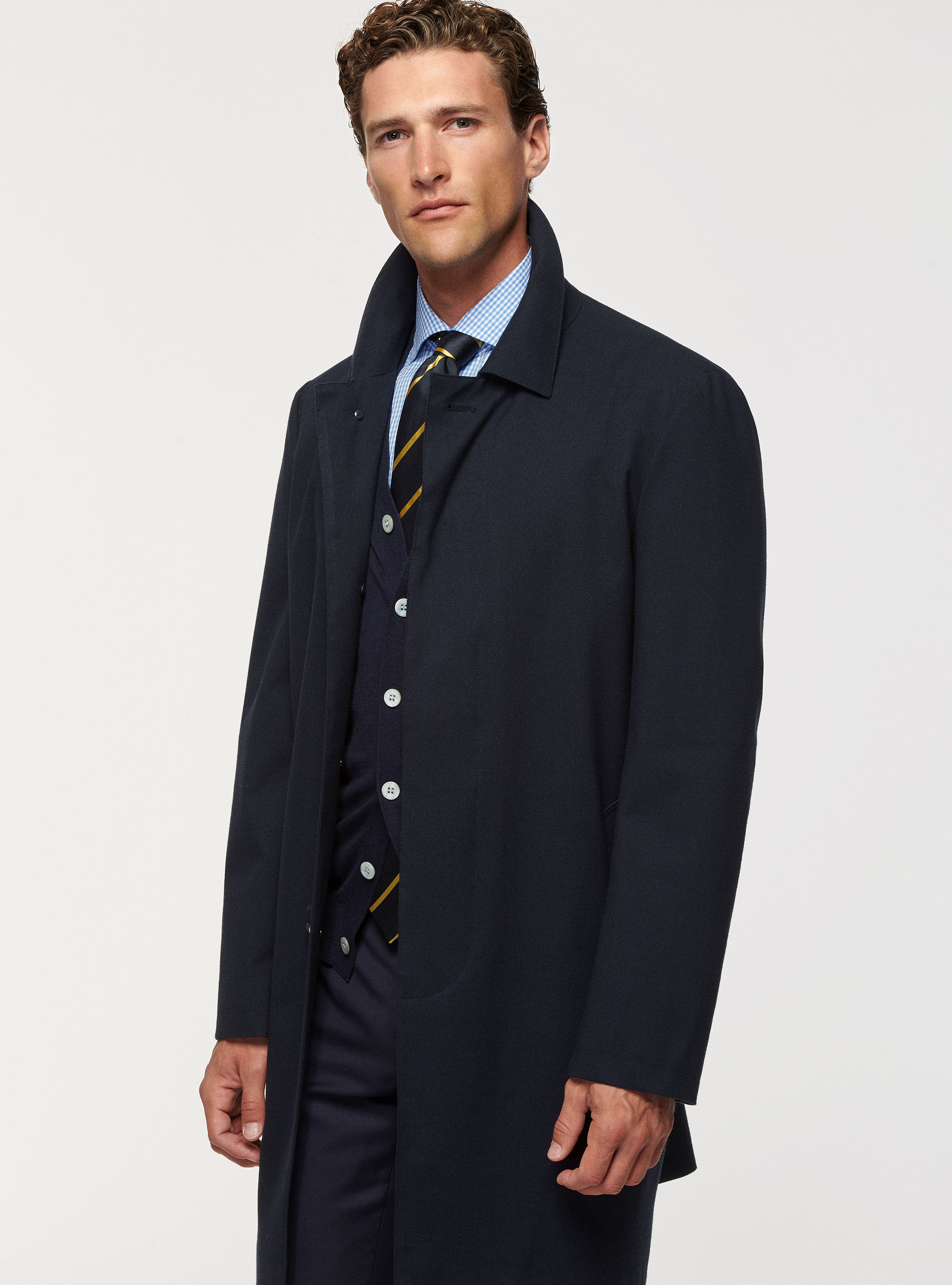 Cappotto collo camicia