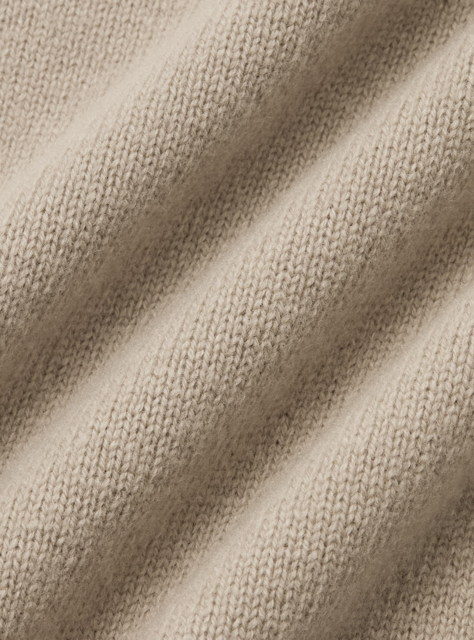 Merino wool turtleneck sweater, SAND