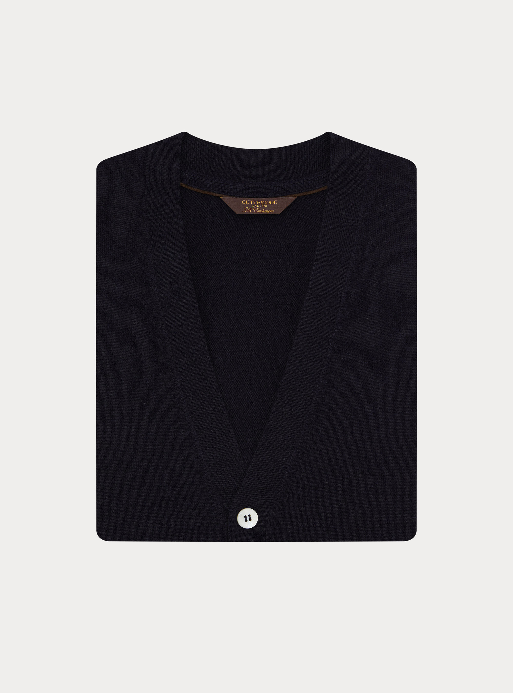 Lambswool and cashmere knit vest, NAVY BLUE