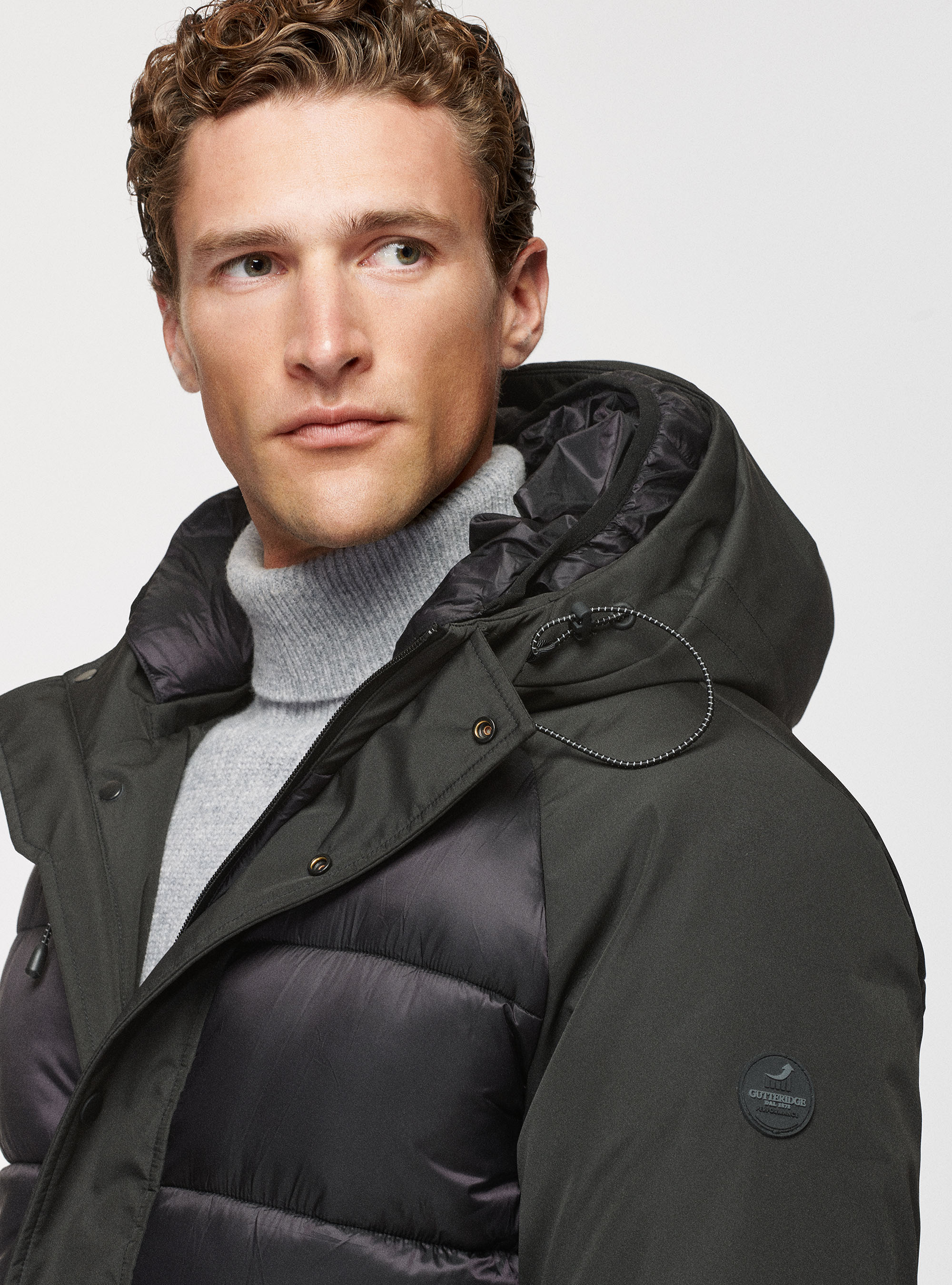 Giubbino tecnico imbottito, NERO