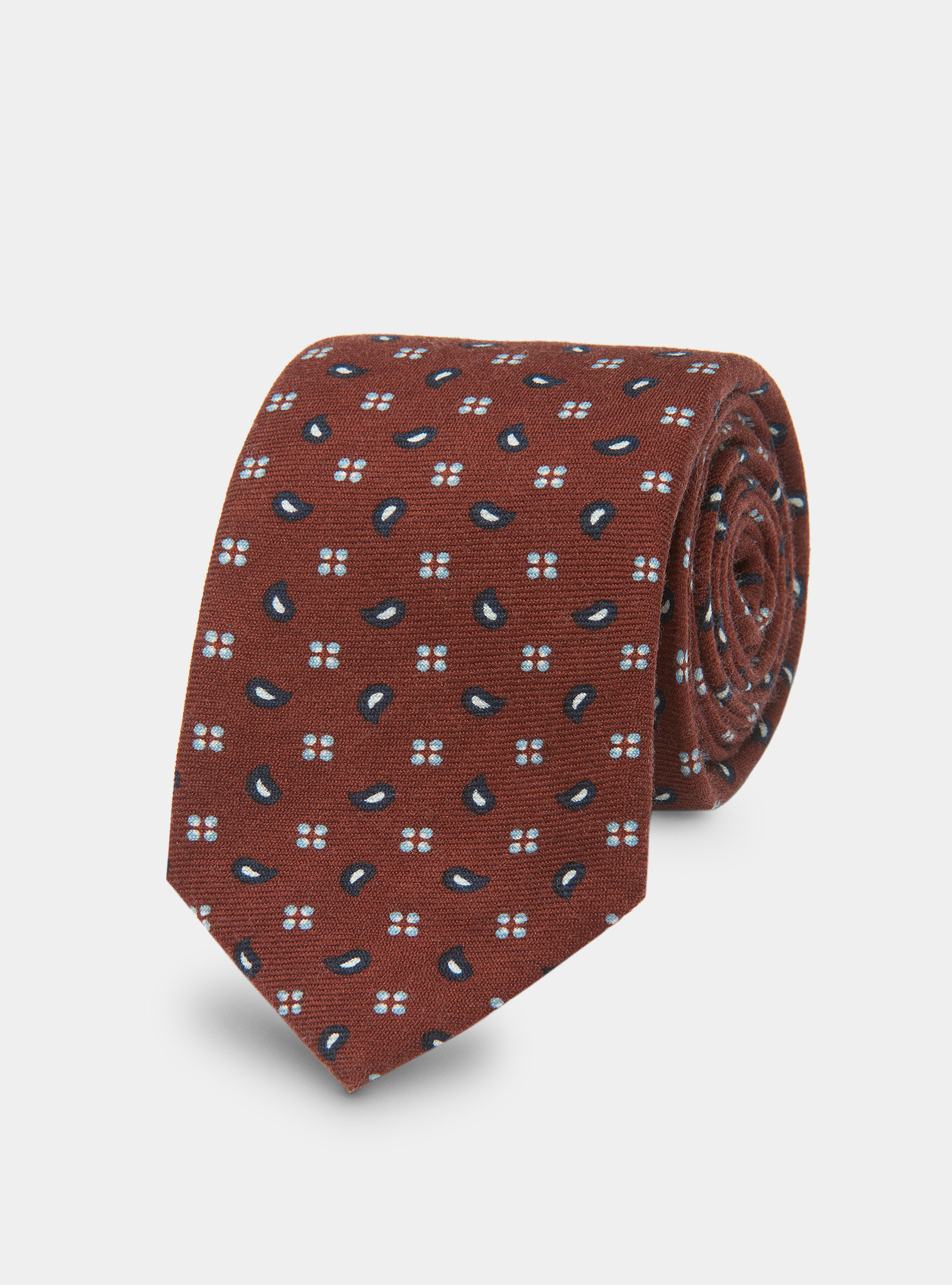 Krawatte aus Wolle mit Paisleymuster