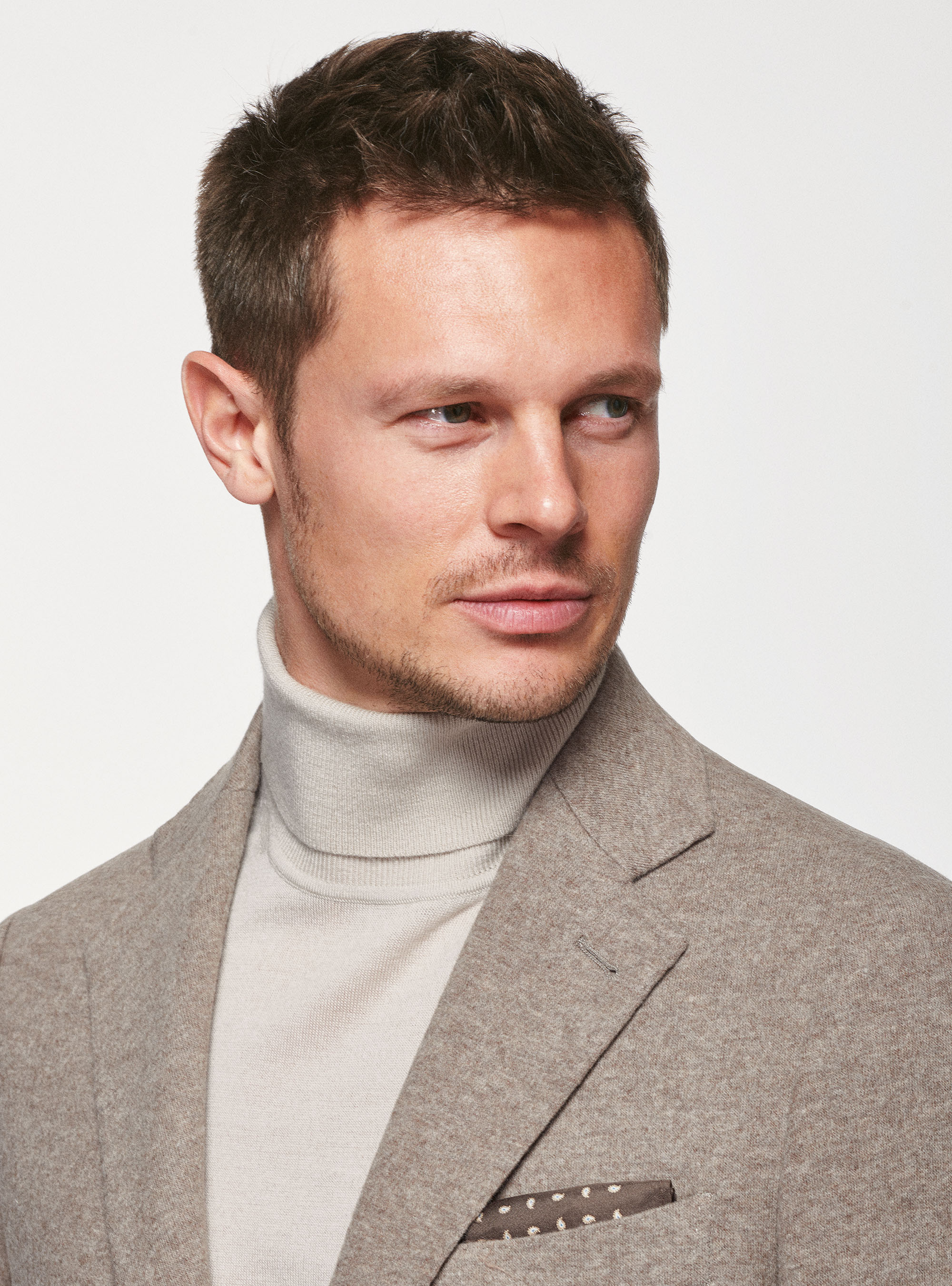 Giacca sfoderata in pura lana, ECRU