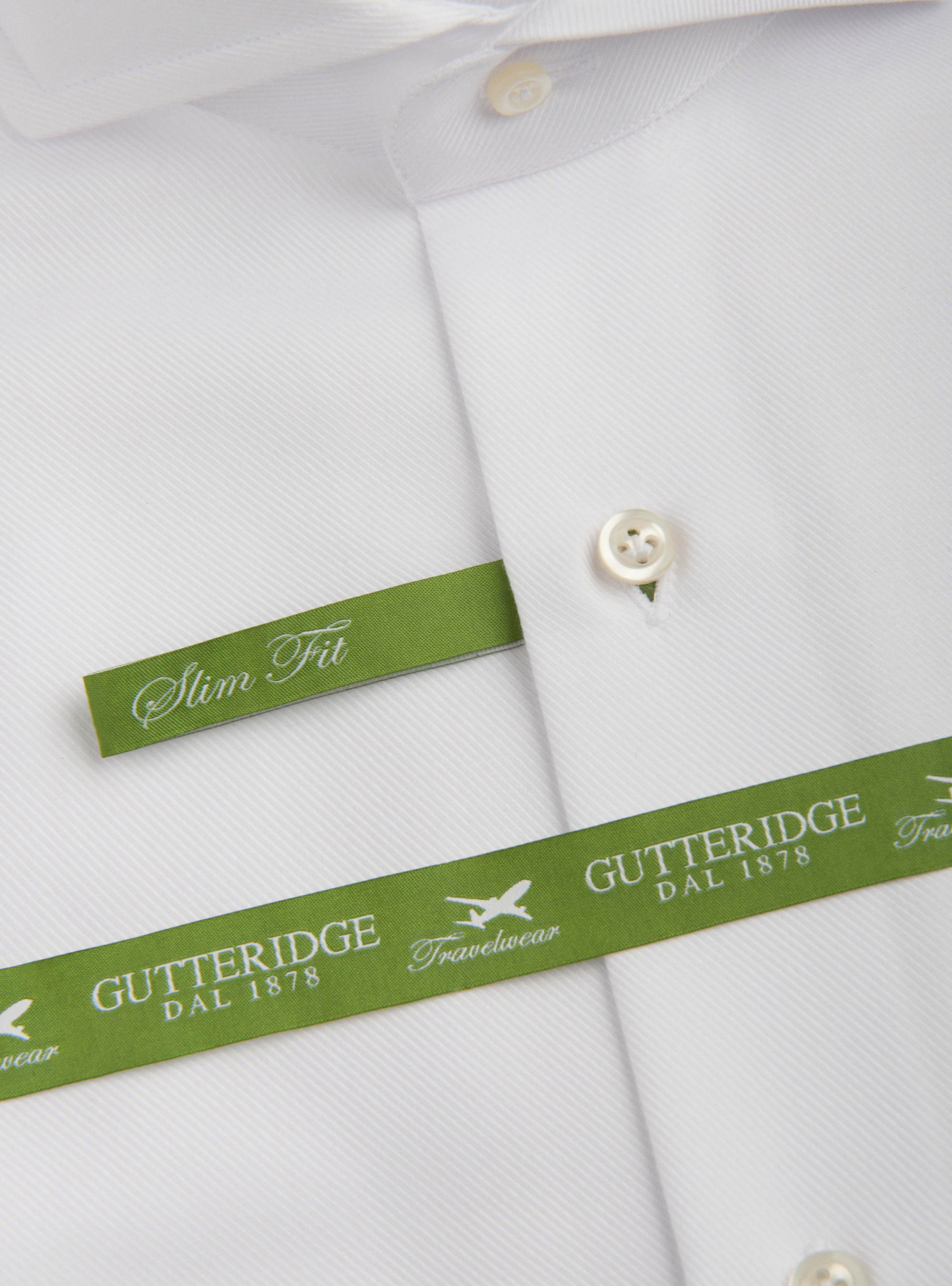 Reisehemd mit franz&ouml;sischem Kragen aus Baumwollk&ouml;per, BIANCO 0099C