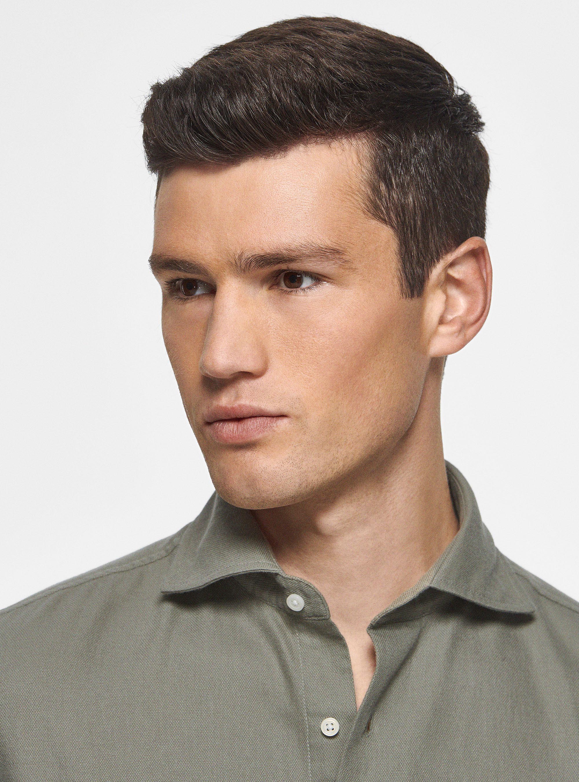 Cotton gauze shirt, SALVIA 0602C