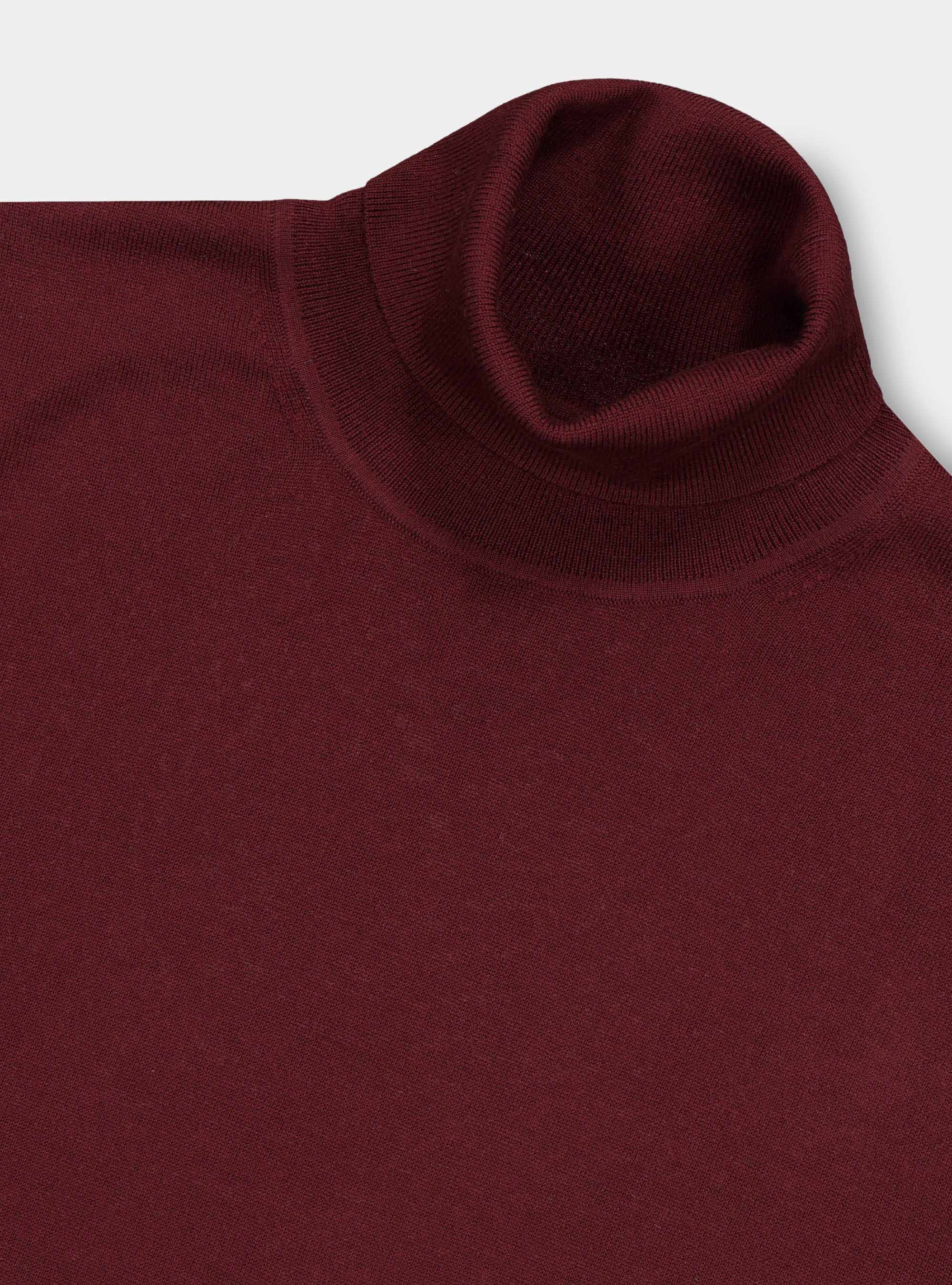 Dolcevita in lana merino, BORDEAUX