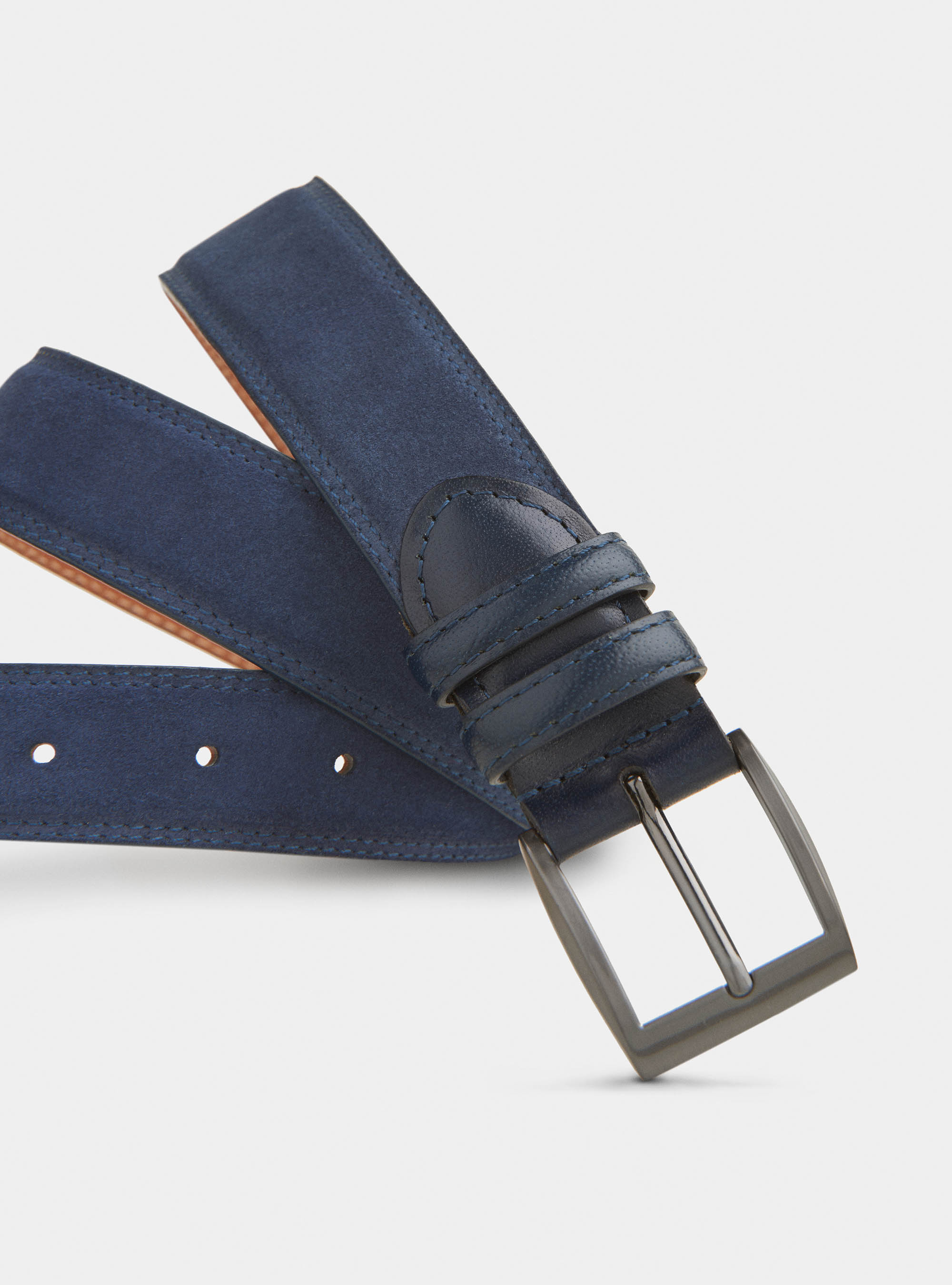 Cintura in suede, BASALTO